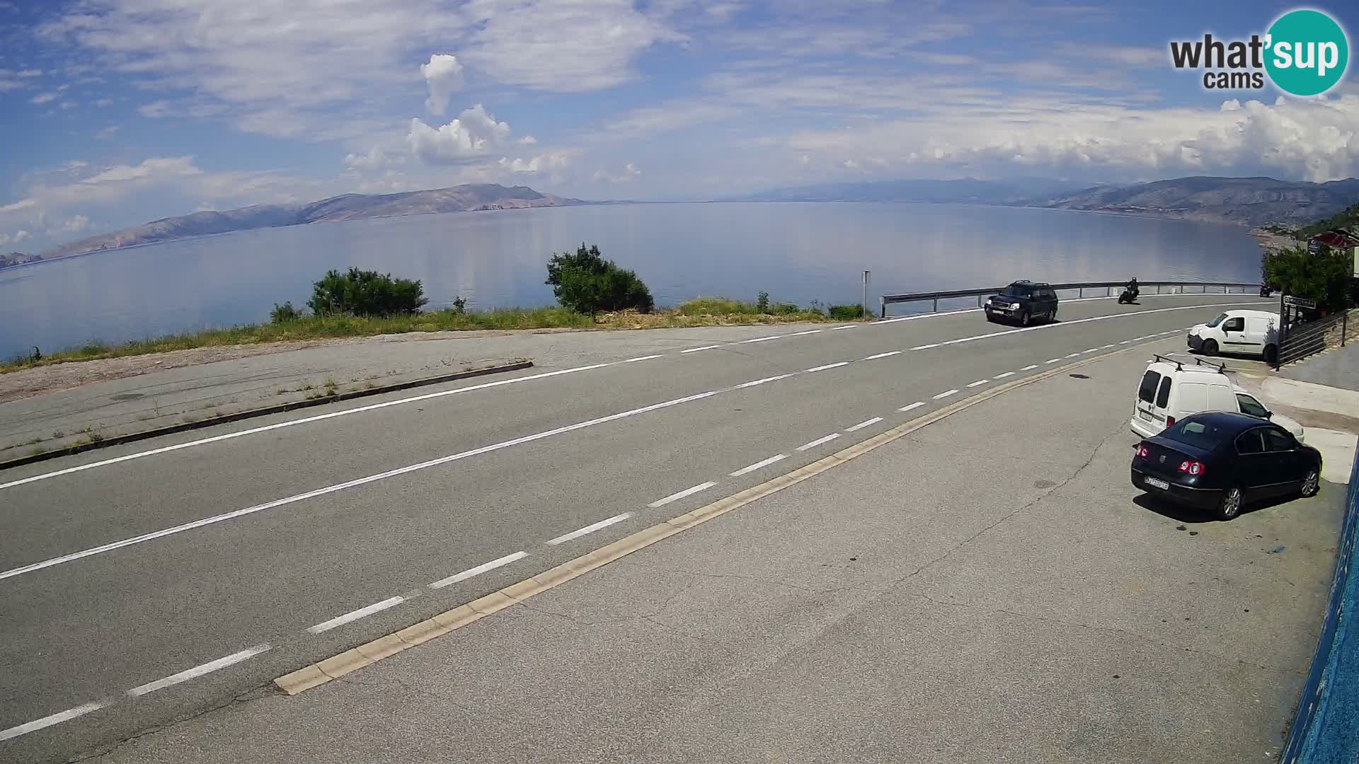 Webcam statale Adriatica D8 vicino SEGNA – Panorama su VEGLIA