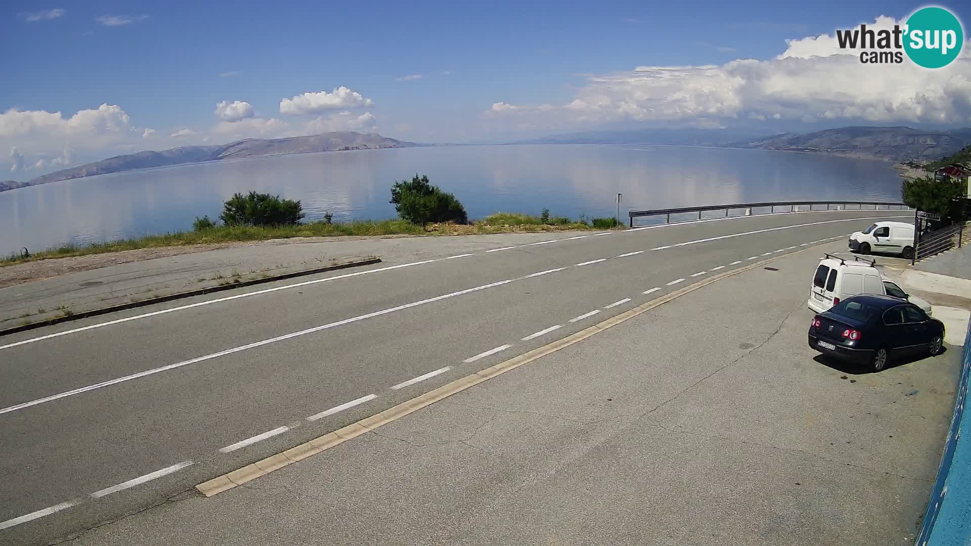 Webcam statale Adriatica D8 vicino SEGNA – Panorama su VEGLIA
