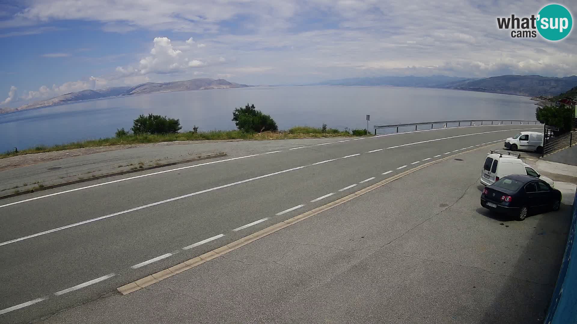 Webcam statale Adriatica D8 vicino SEGNA – Panorama su VEGLIA