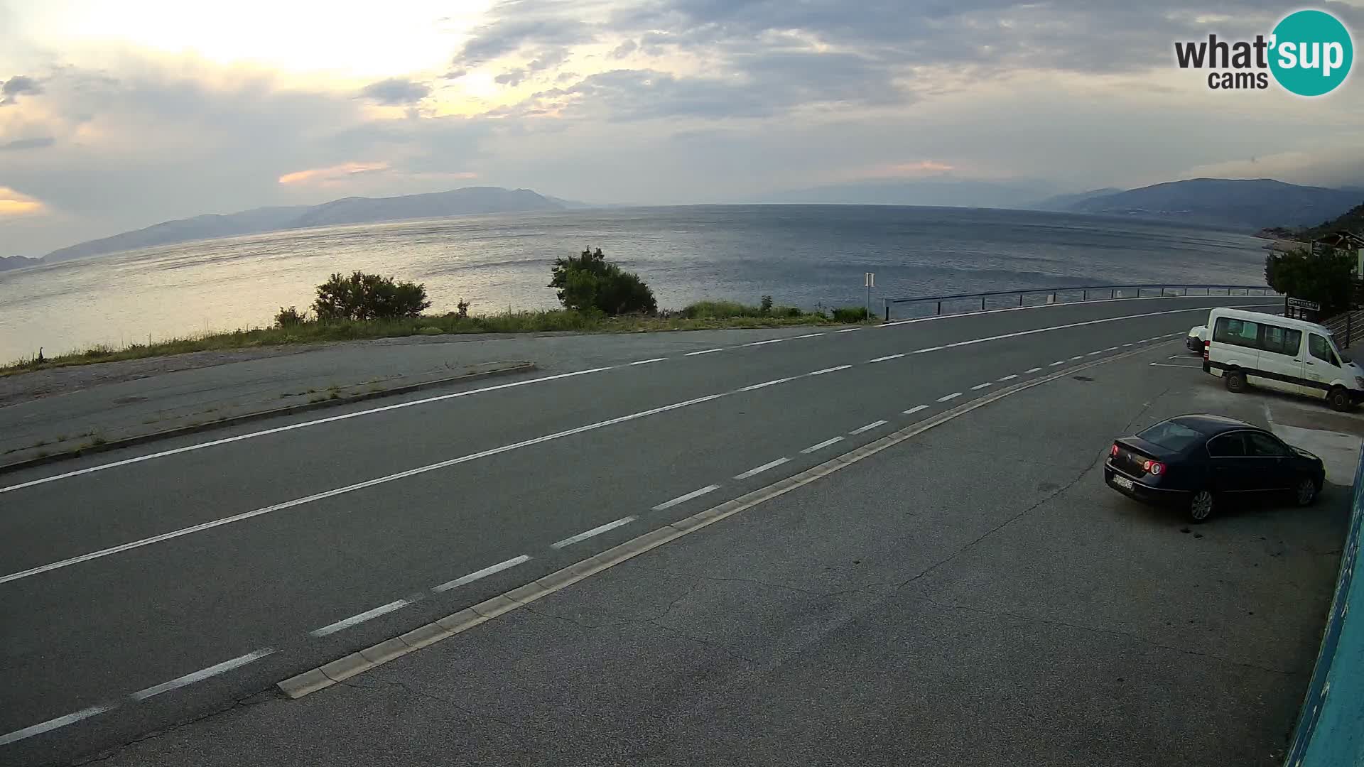 Webcam statale Adriatica D8 vicino SEGNA – Panorama su VEGLIA