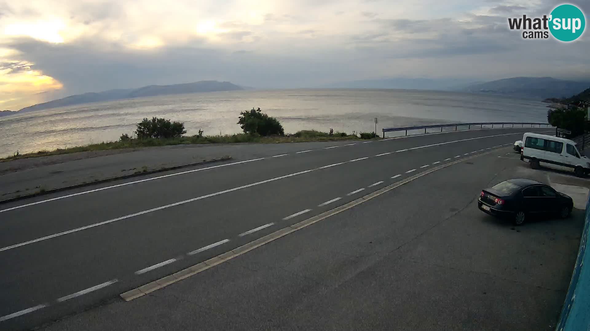 Webcam statale Adriatica D8 vicino SEGNA – Panorama su VEGLIA