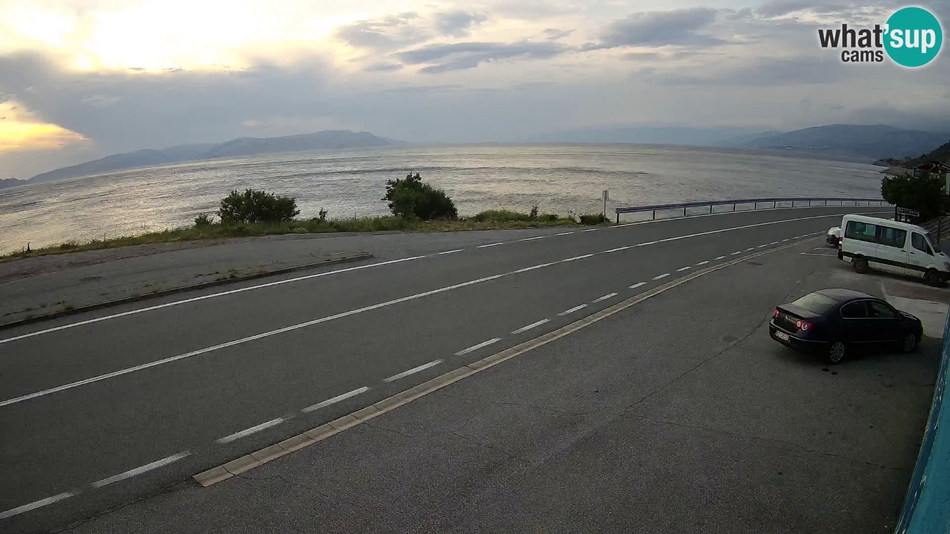Webcam statale Adriatica D8 vicino SEGNA – Panorama su VEGLIA