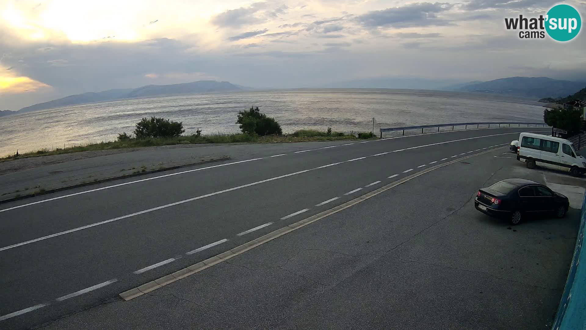 Webcam statale Adriatica D8 vicino SEGNA – Panorama su VEGLIA