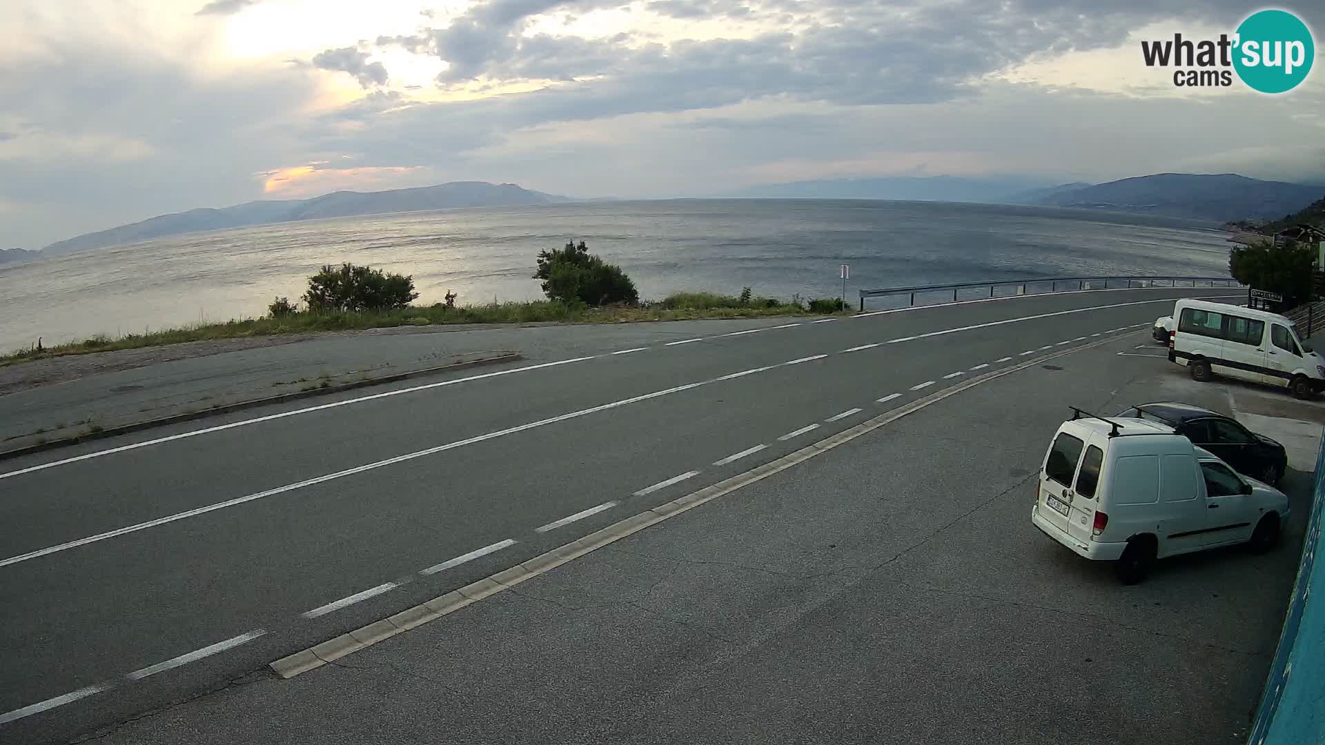 Webcam statale Adriatica D8 vicino SEGNA – Panorama su VEGLIA