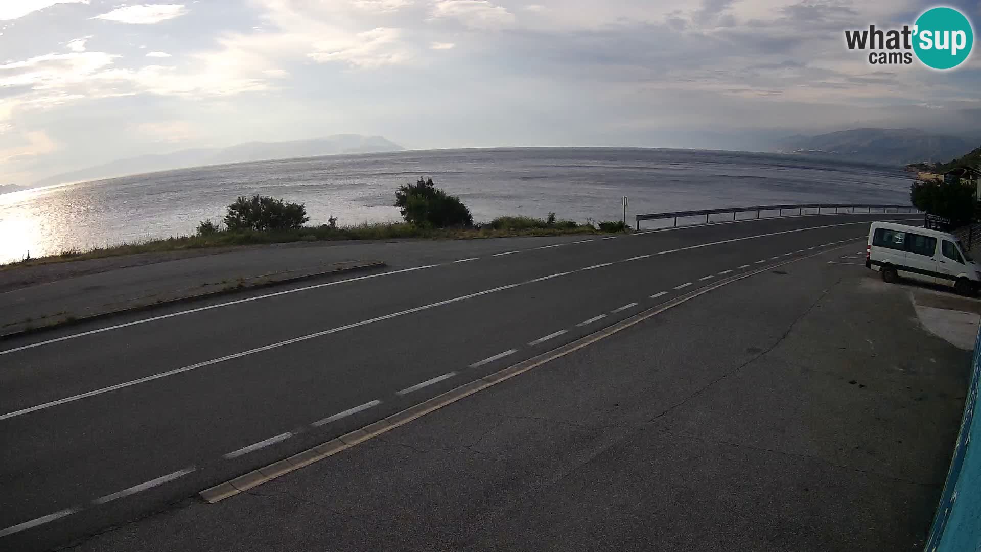 Webcam statale Adriatica D8 vicino SEGNA – Panorama su VEGLIA