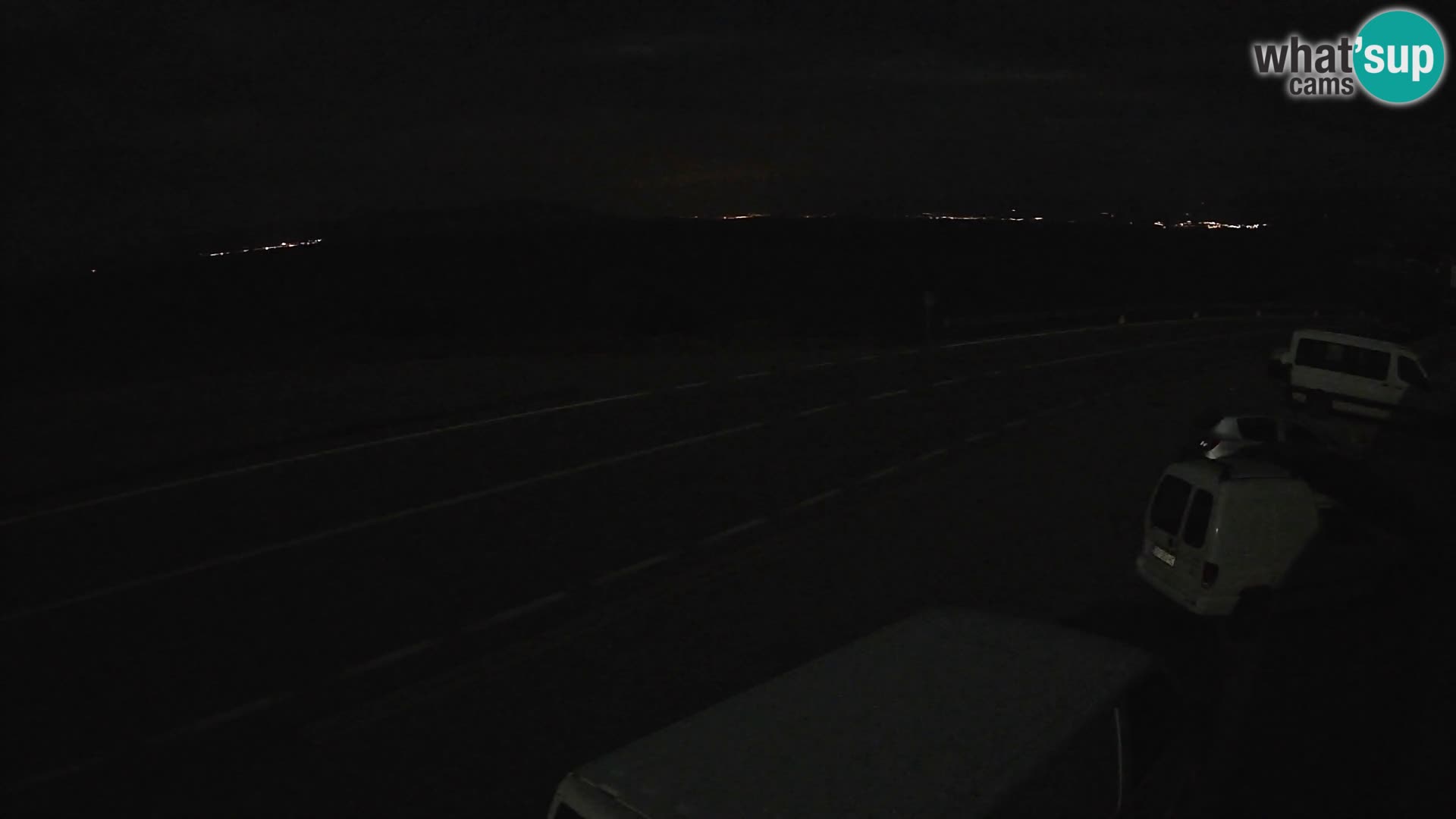 Webcam autoroute Adriatique D8 près de SENJ – vue sur l’île de KRK