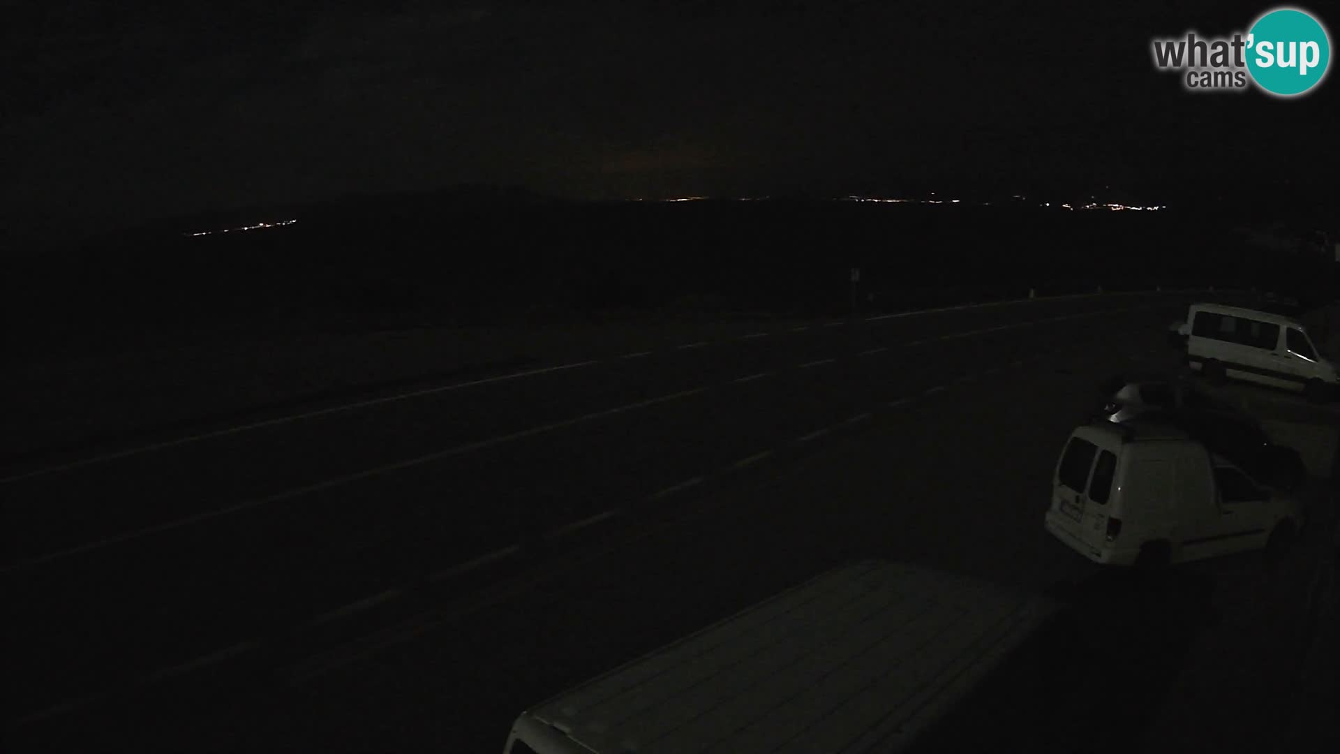 Webcam Adriatic highway D8 near SENJ – view to KRK island