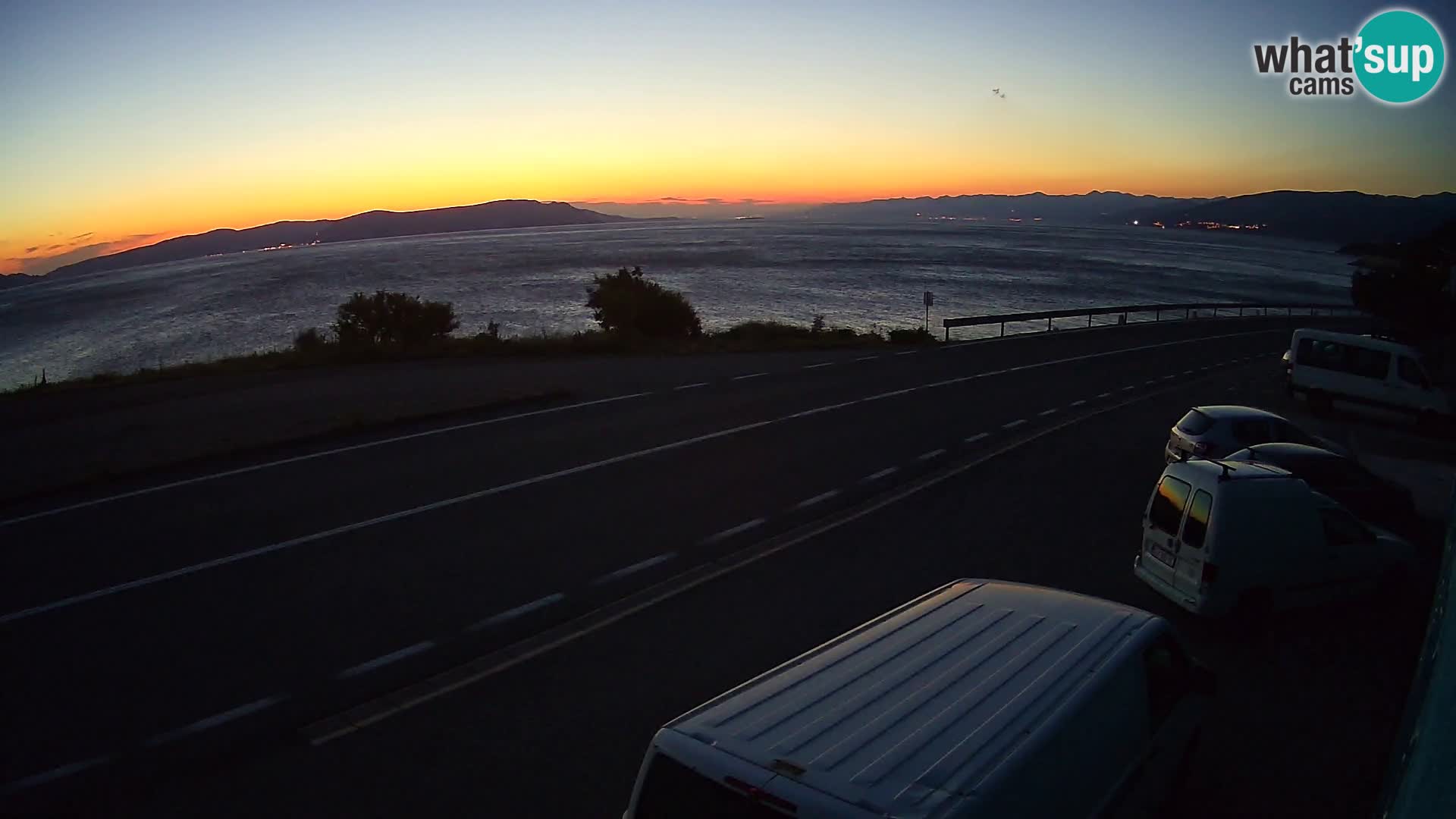 Web kamera Jadranska Magistrala kod SENJa – pogled na KRK