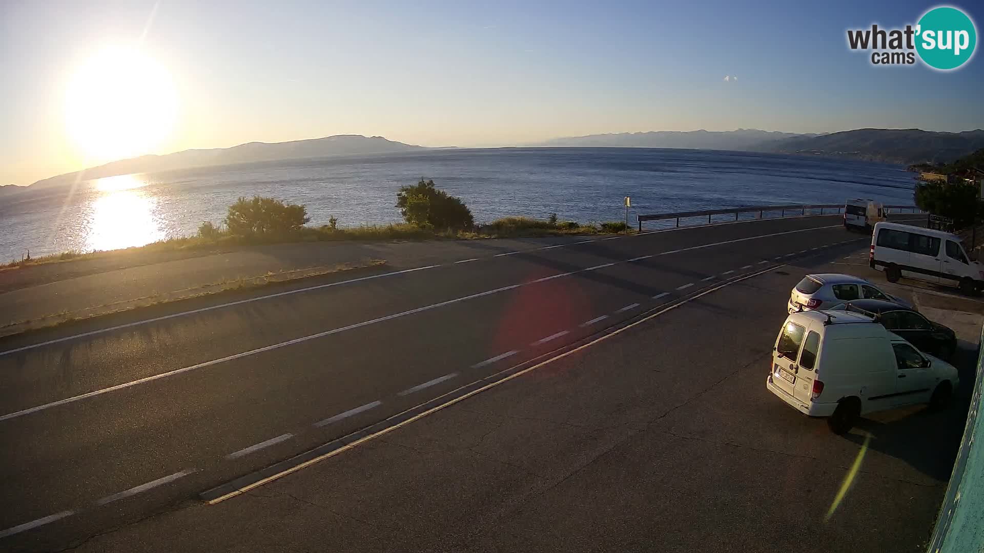 Webcam statale Adriatica D8 vicino SEGNA – Panorama su VEGLIA