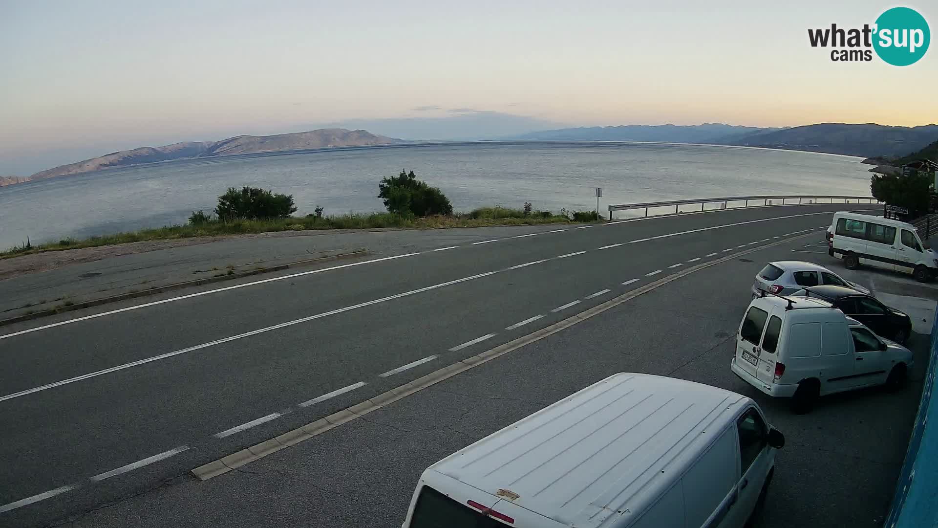 Webcam statale Adriatica D8 vicino SEGNA – Panorama su VEGLIA