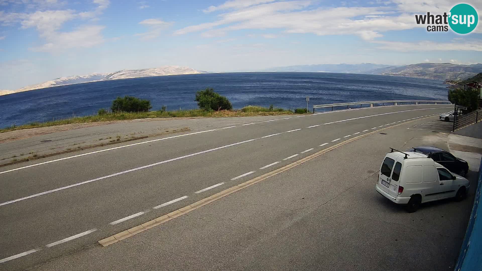 Webcam statale Adriatica D8 vicino SEGNA – Panorama su VEGLIA
