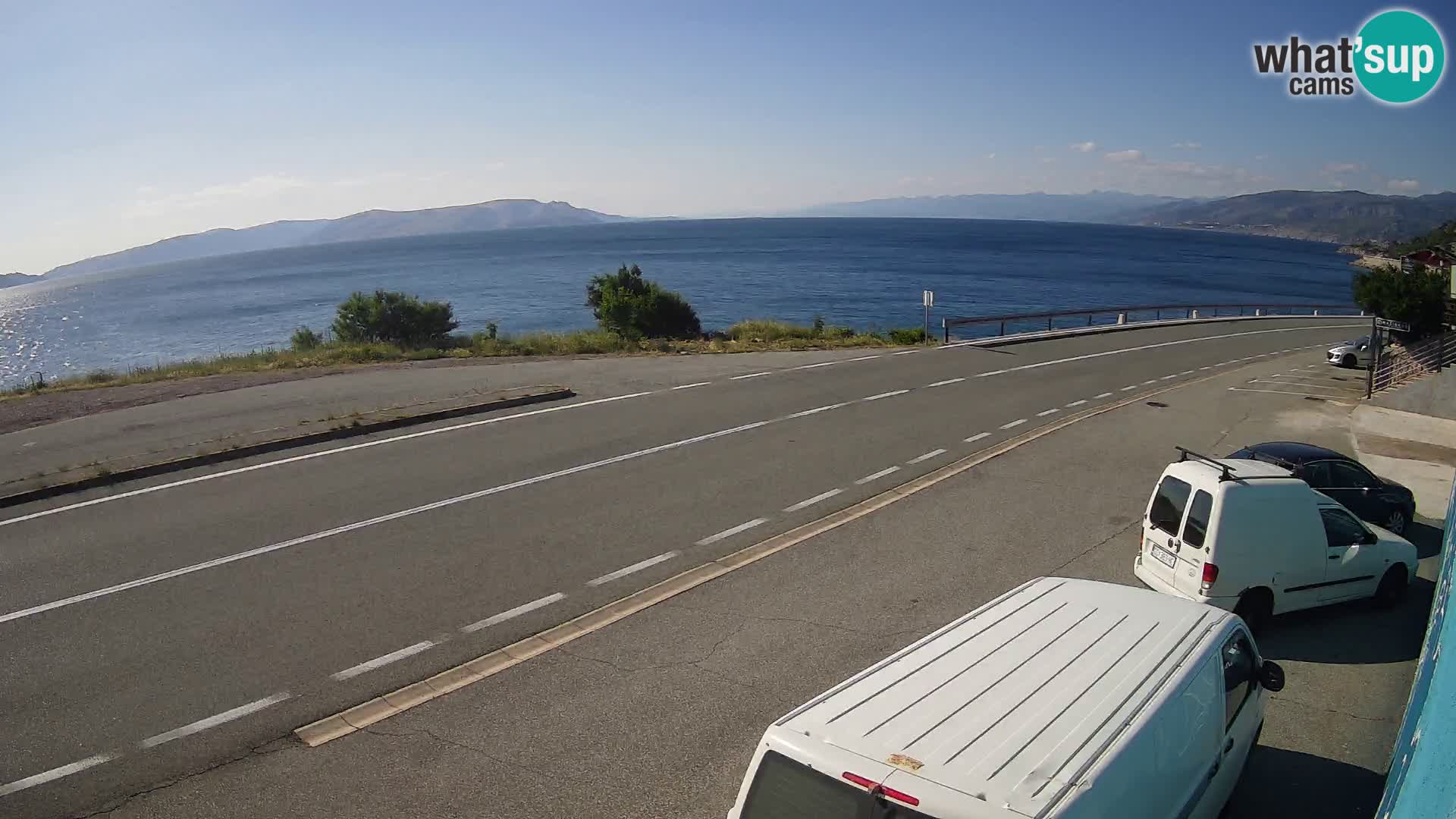 Webcam statale Adriatica D8 vicino SEGNA – Panorama su VEGLIA