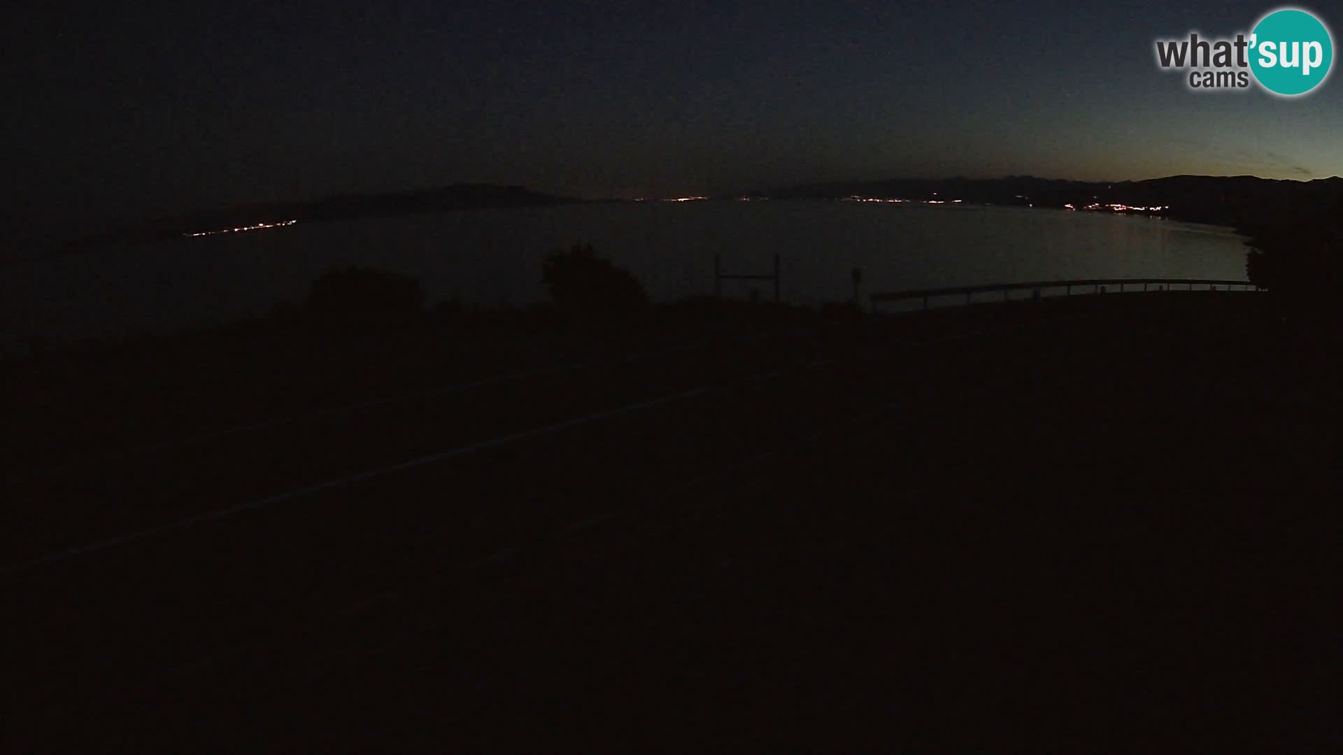 Webcam autopista adriática D8 cerca de SENJ – vista de la isla de KRK