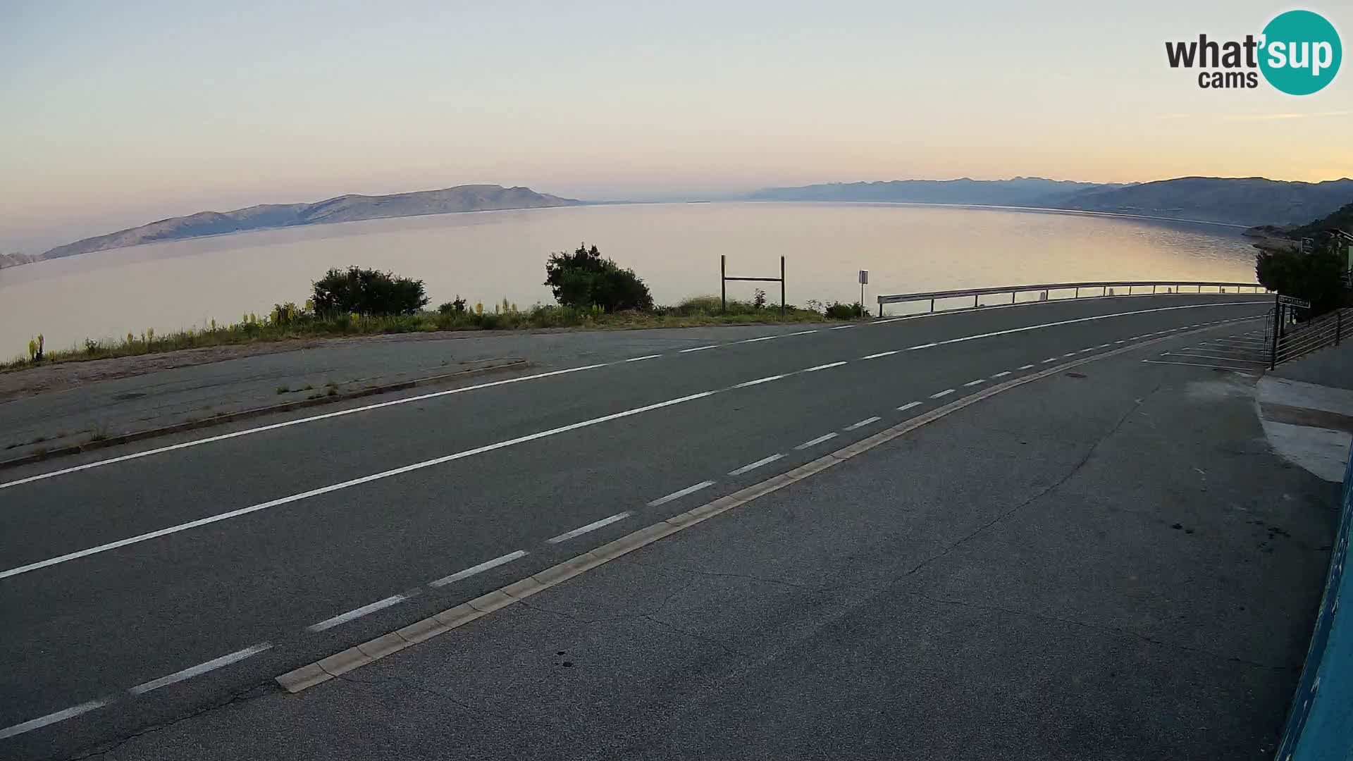 Webcam statale Adriatica D8 vicino SEGNA – Panorama su VEGLIA