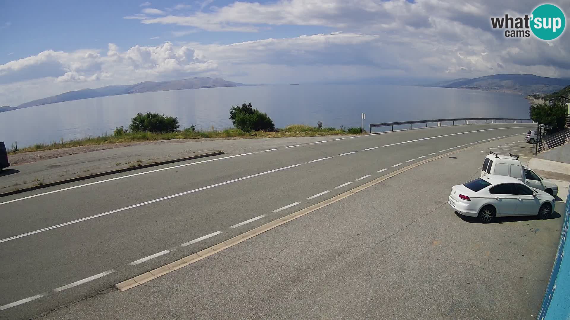 Web kamera Jadranska Magistrala kod SENJa – pogled na KRK
