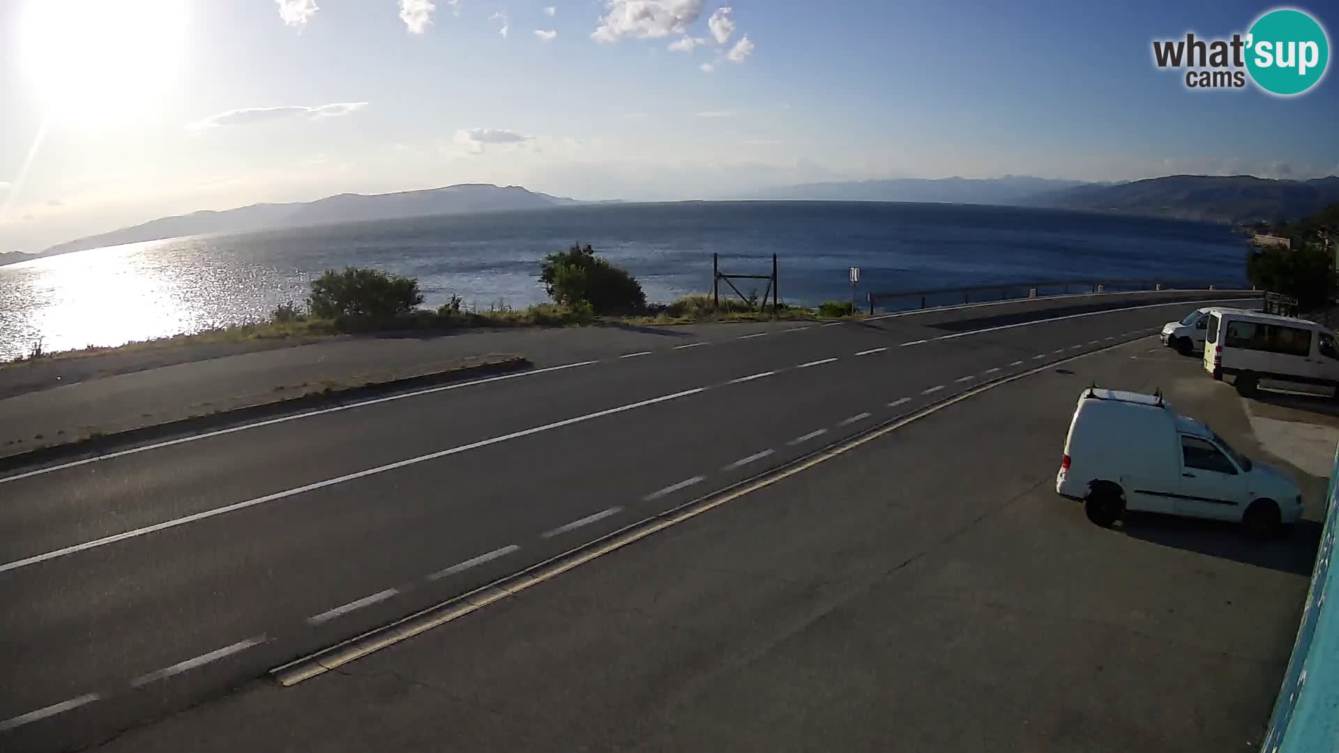 Webcam statale Adriatica D8 vicino SEGNA – Panorama su VEGLIA