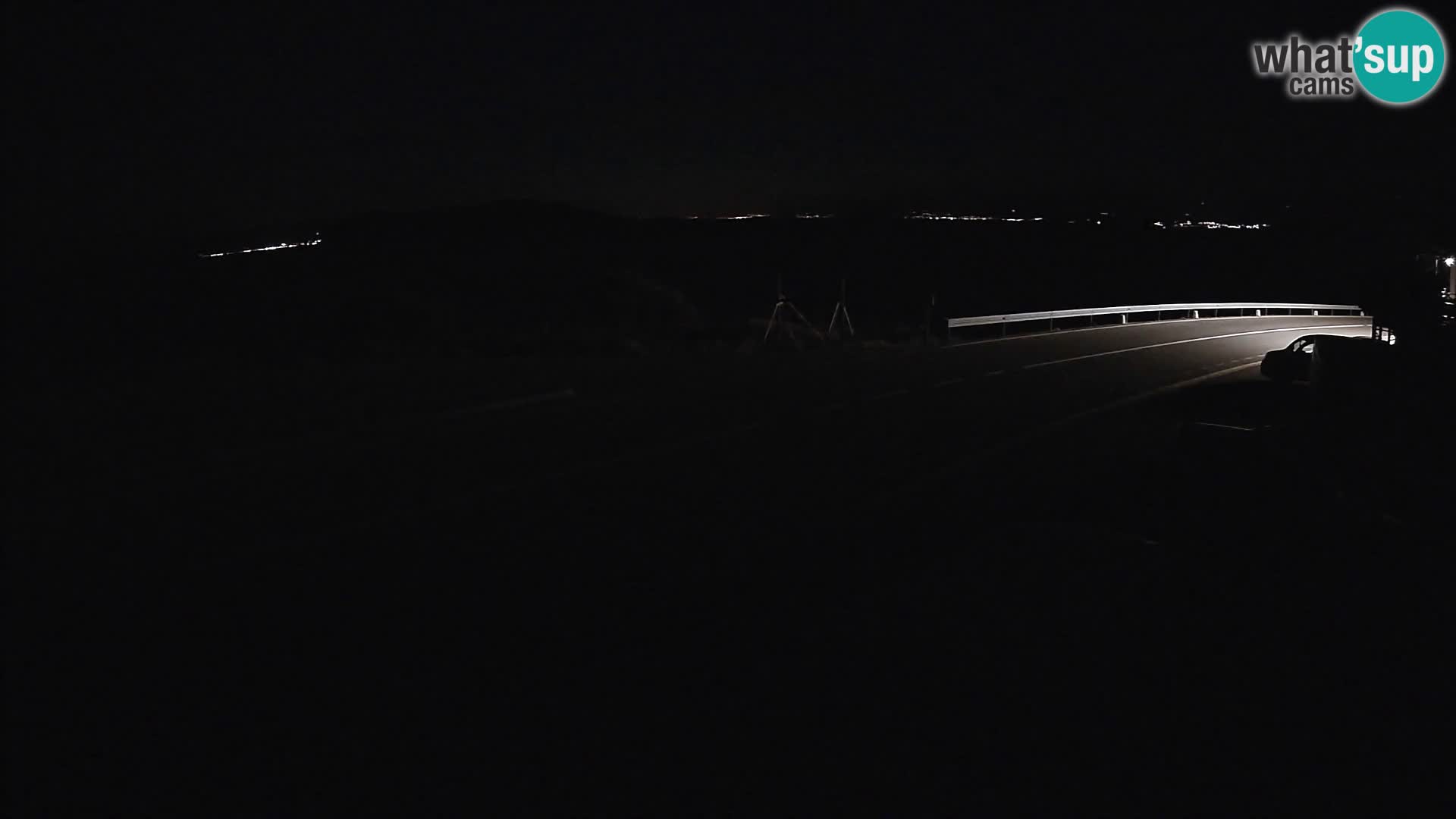 Webcam autopista adriática D8 cerca de SENJ – vista de la isla de KRK