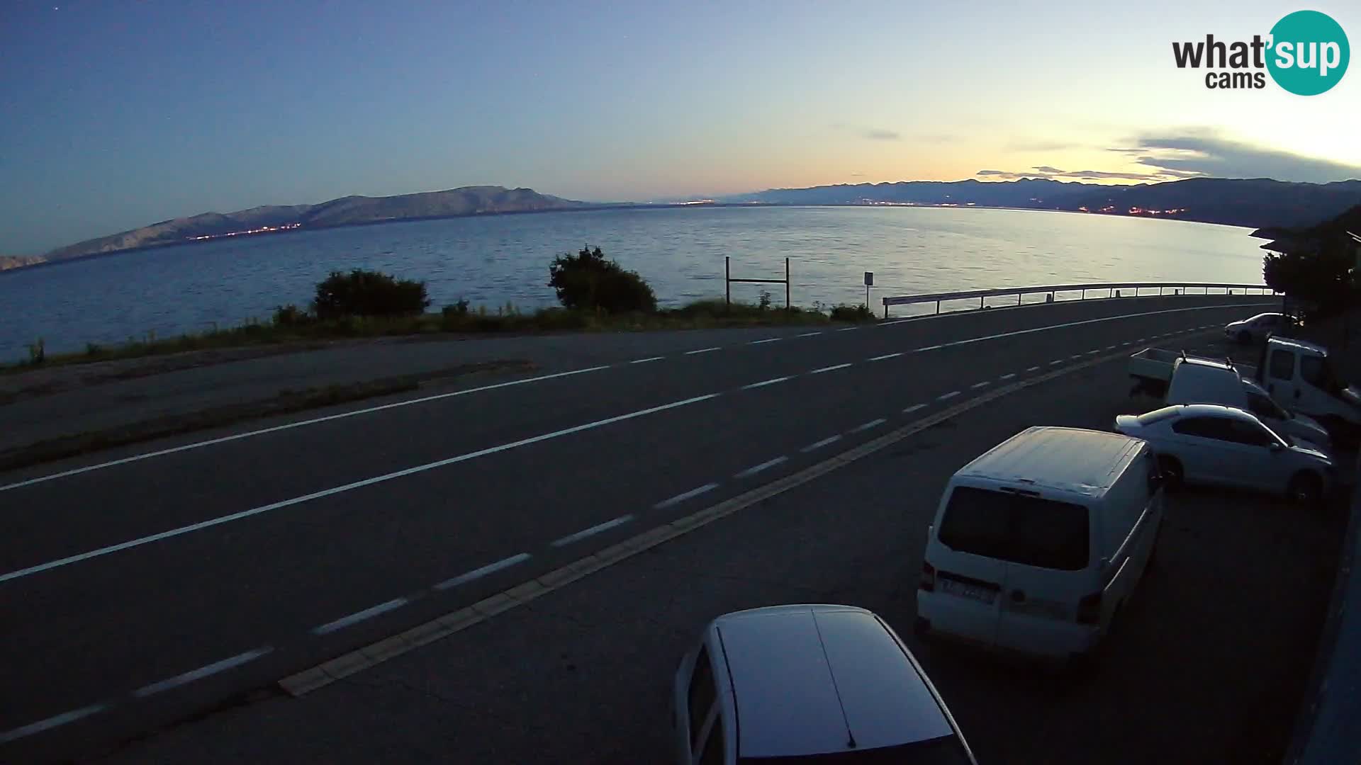 Webcam statale Adriatica D8 vicino SEGNA – Panorama su VEGLIA