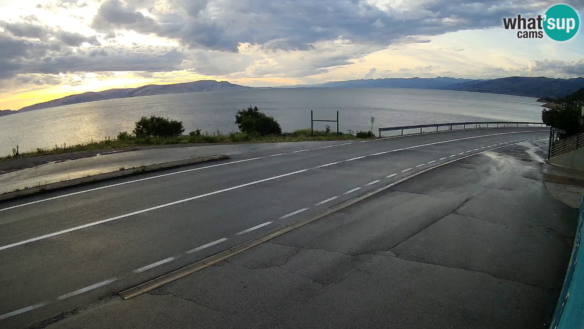 Webcam statale Adriatica D8 vicino SEGNA – Panorama su VEGLIA