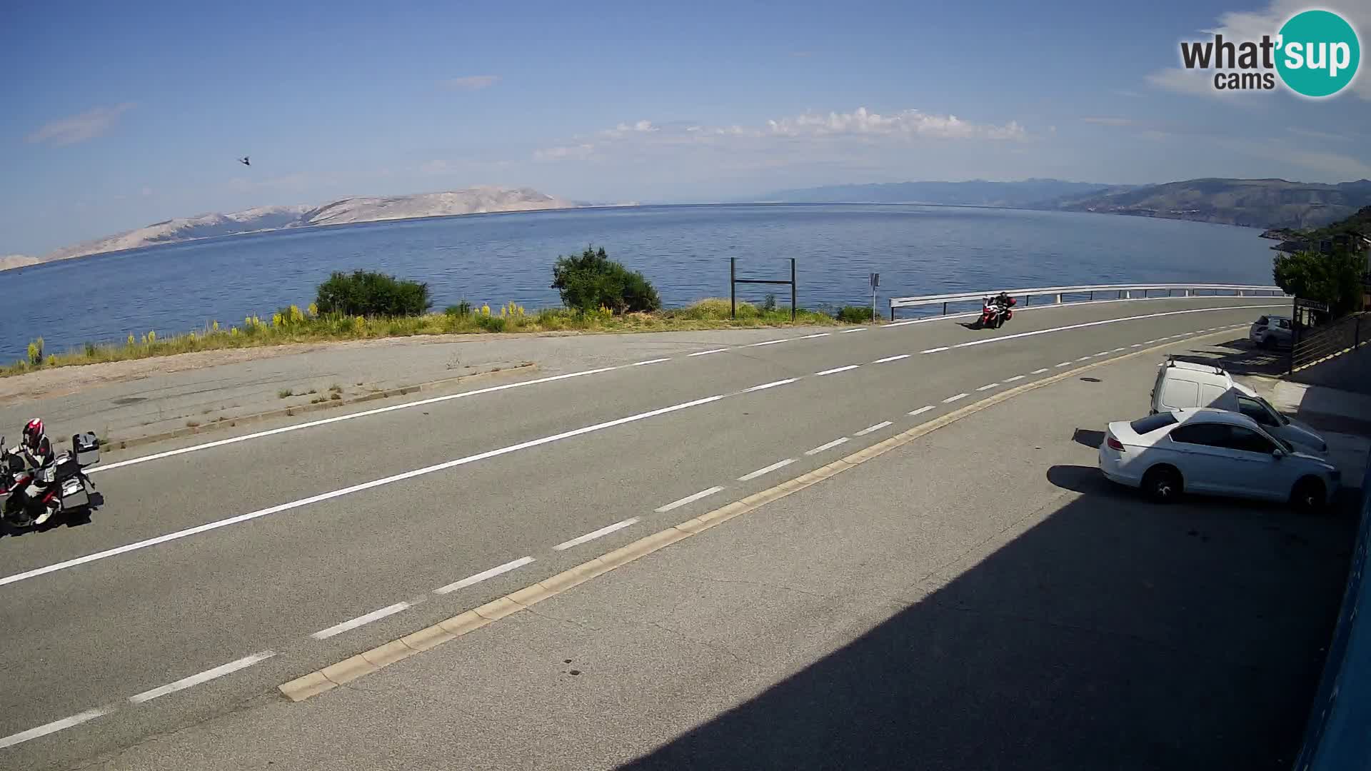 Webcam statale Adriatica D8 vicino SEGNA – Panorama su VEGLIA