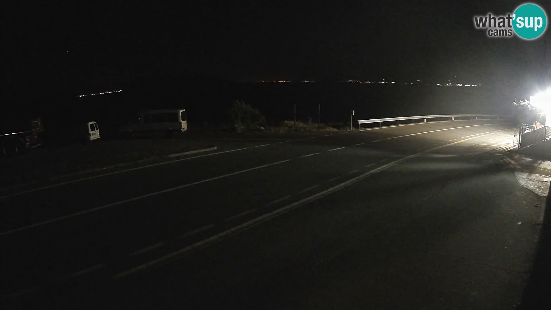 Webcam Adriatic highway D8 near SENJ – view to KRK island