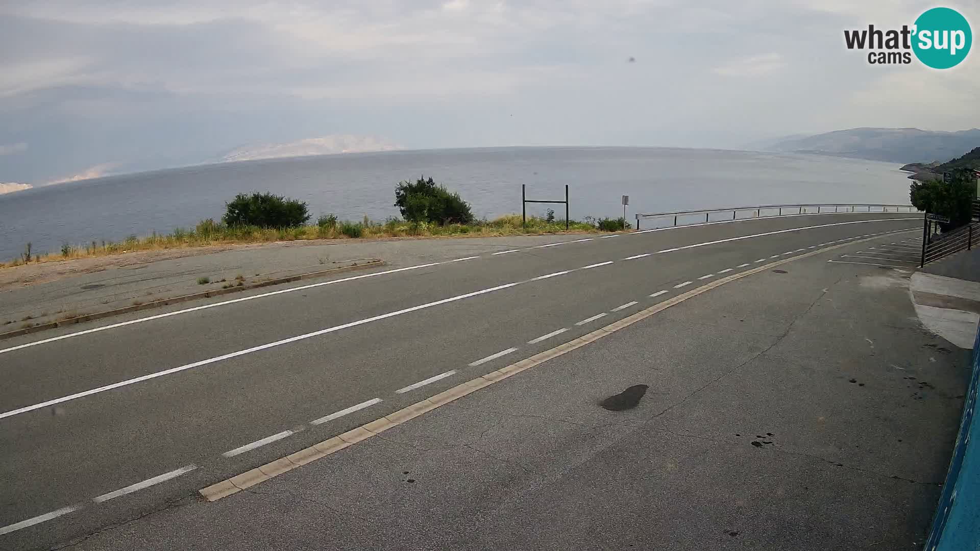 Web kamera Jadranska Magistrala kod SENJa – pogled na KRK