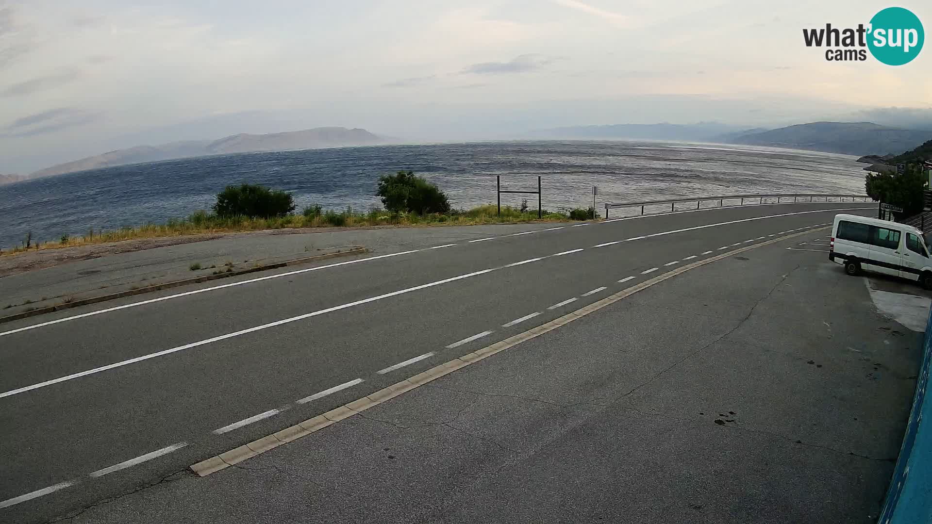 Webcam statale Adriatica D8 vicino SEGNA – Panorama su VEGLIA