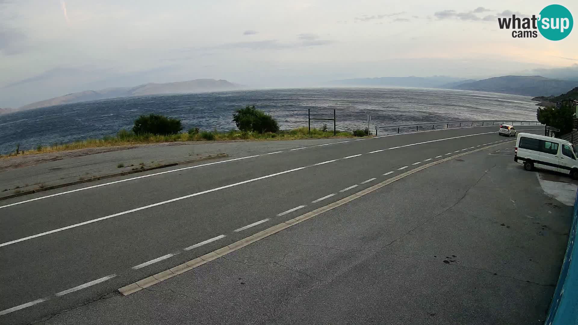Webcam statale Adriatica D8 vicino SEGNA – Panorama su VEGLIA