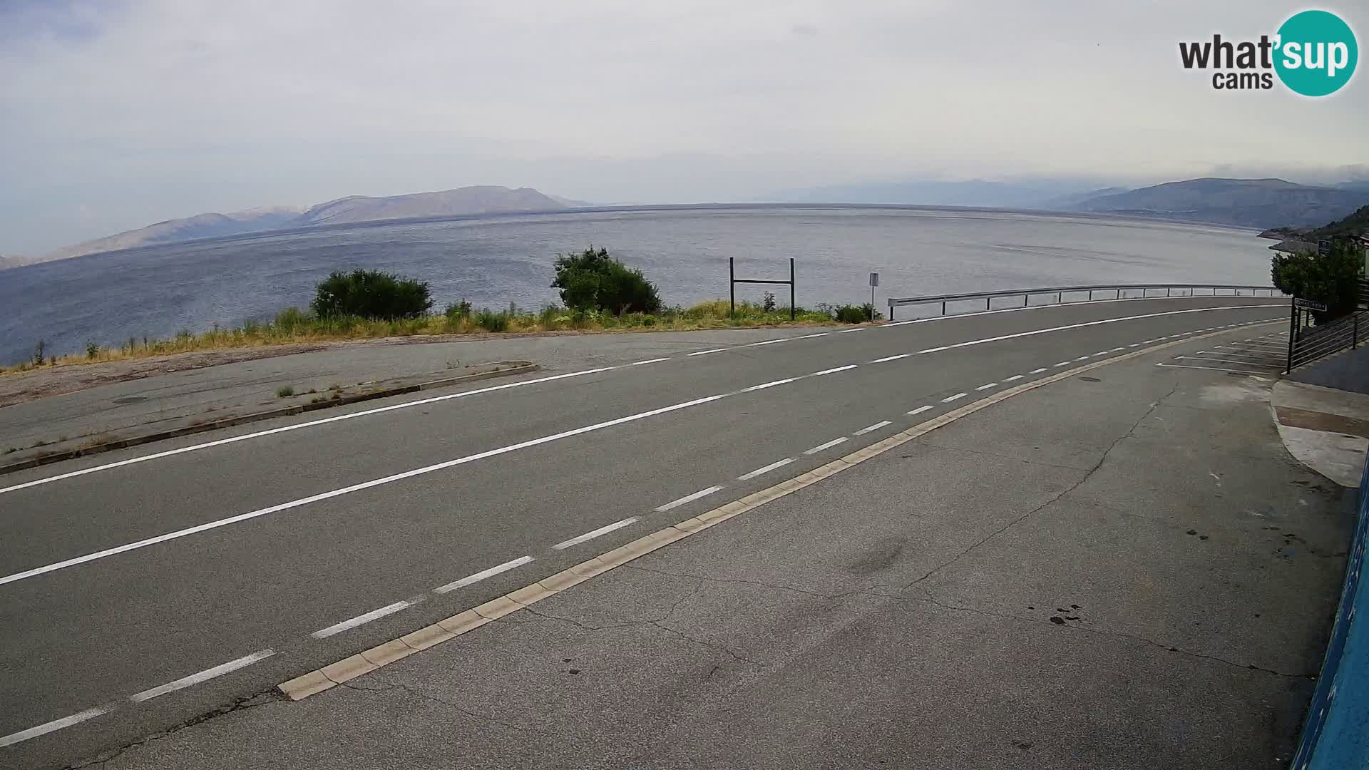 Webcam statale Adriatica D8 vicino SEGNA – Panorama su VEGLIA