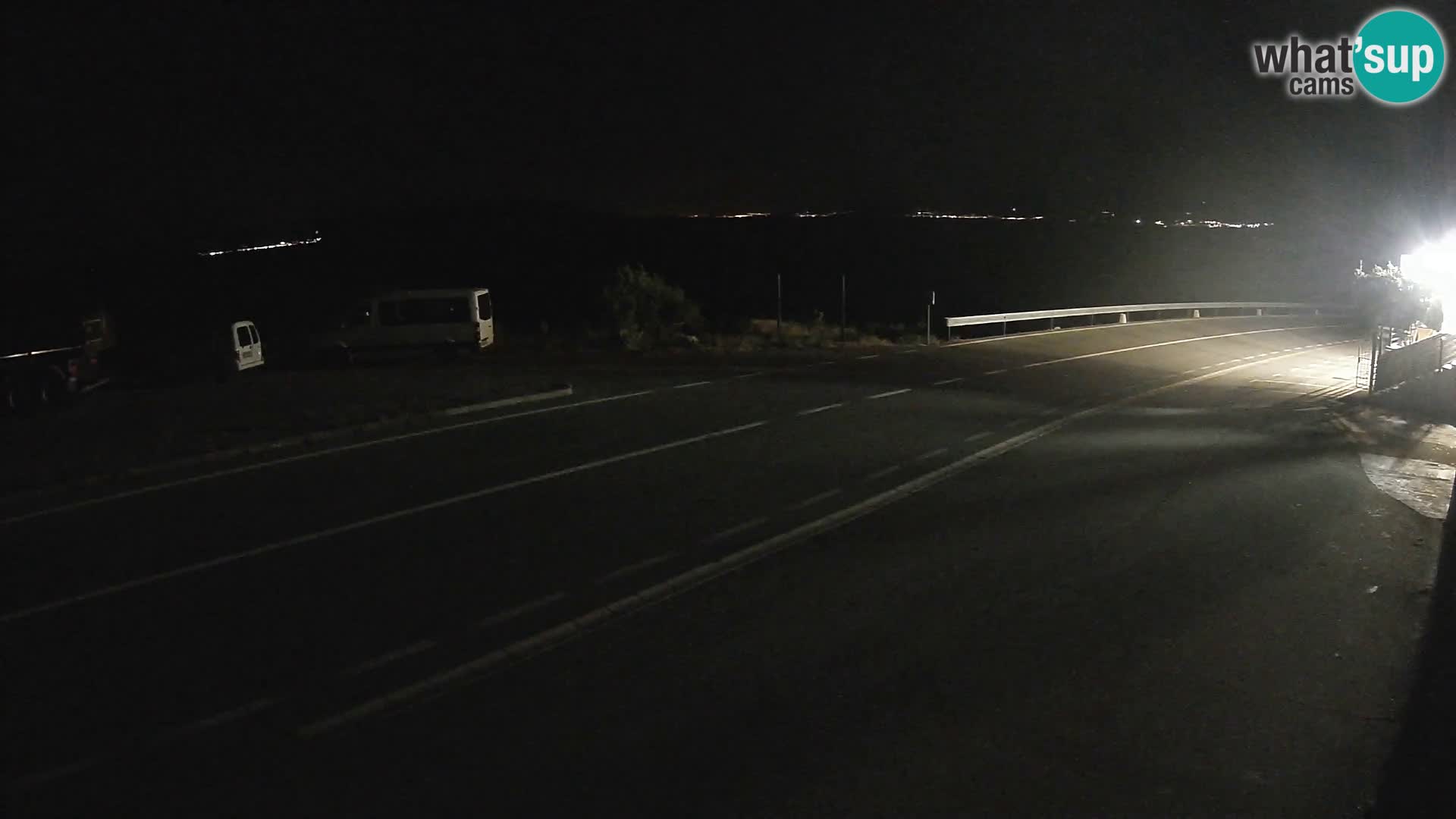 Webcam autopista adriática D8 cerca de SENJ – vista de la isla de KRK