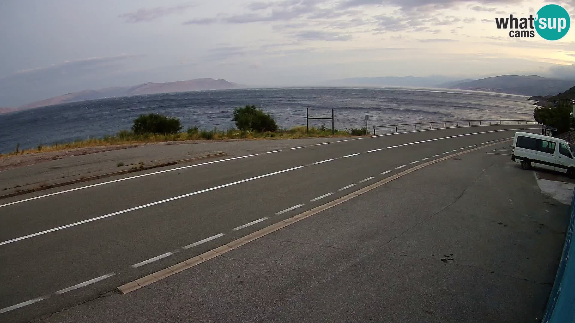 Webcam statale Adriatica D8 vicino SEGNA – Panorama su VEGLIA