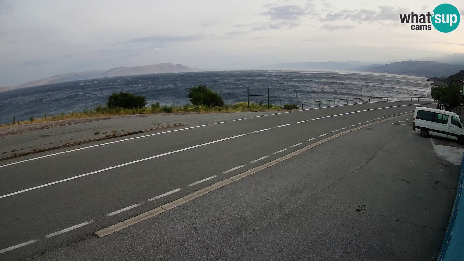 Web kamera Jadranska Magistrala kod SENJa – pogled na KRK
