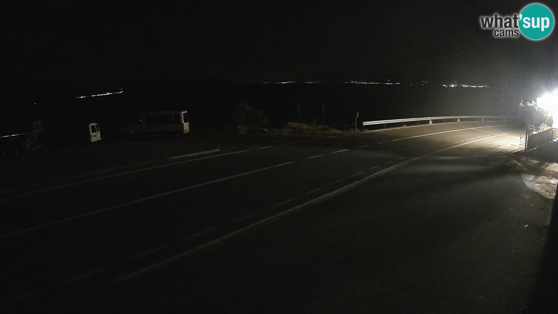 Webcam Adria-Autobahn D8 bei SENJ – Blick auf die Insel KRK