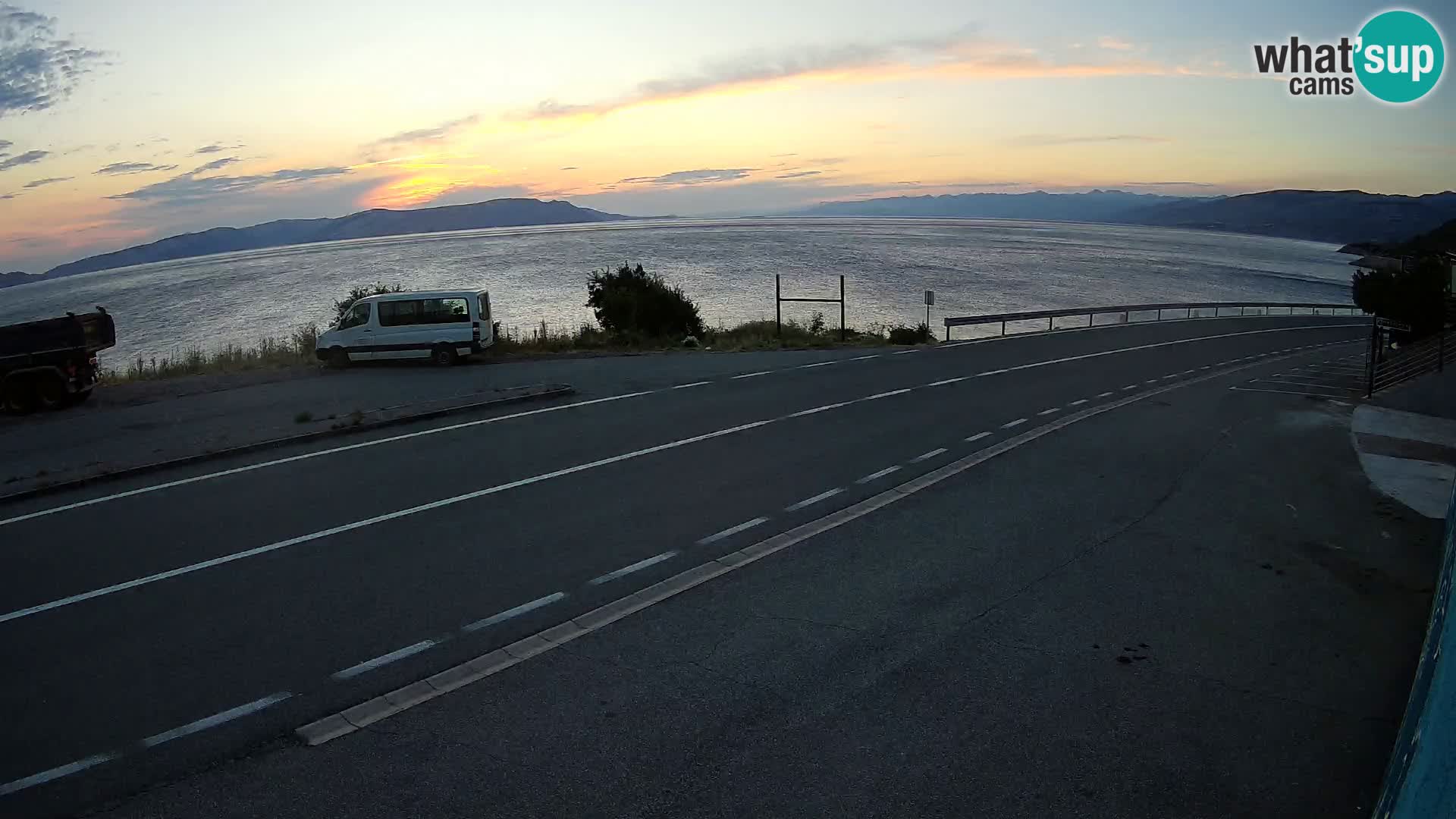 Web kamera Jadranska Magistrala kod SENJa – pogled na KRK