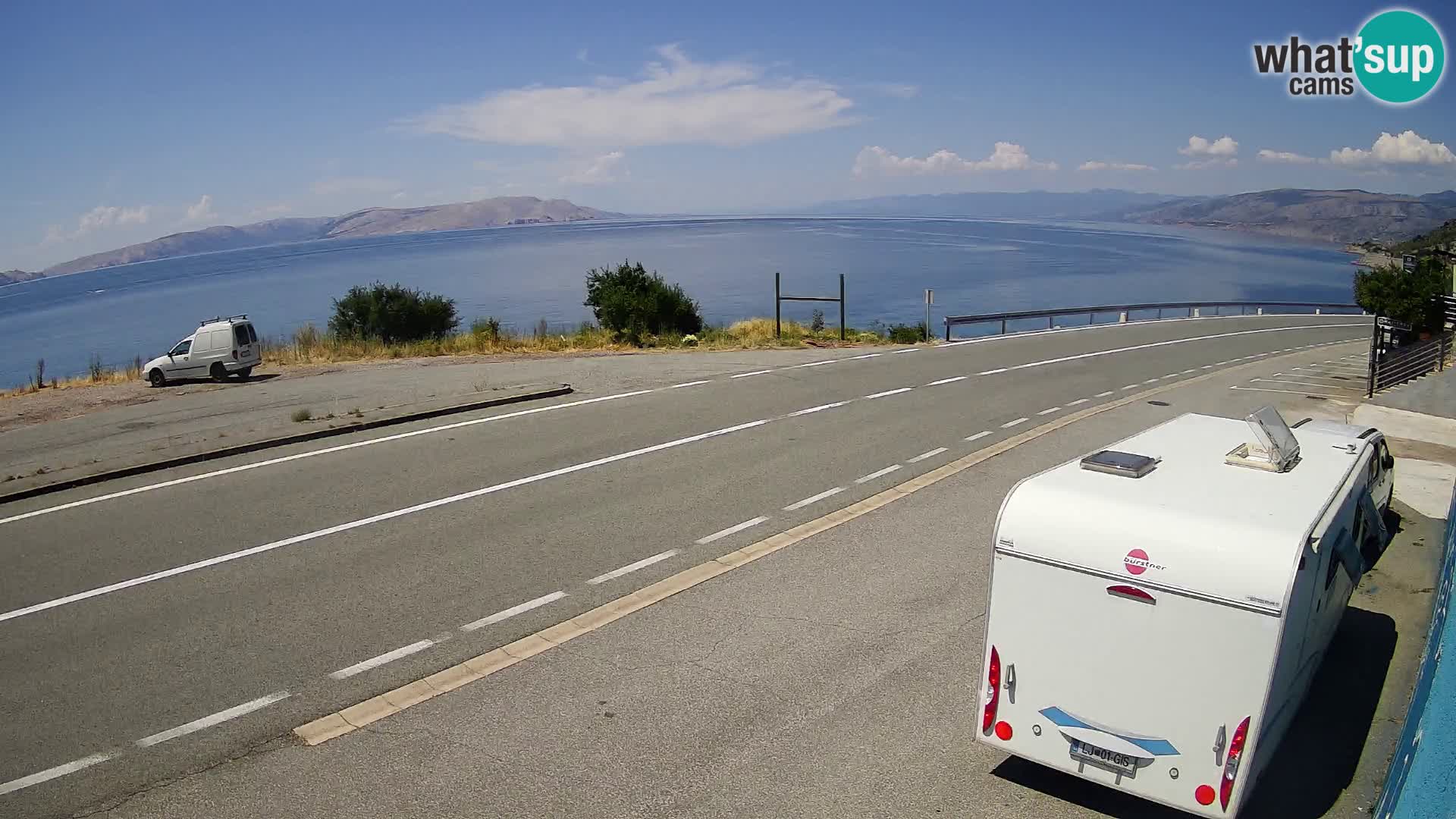 Webcam statale Adriatica D8 vicino SEGNA – Panorama su VEGLIA