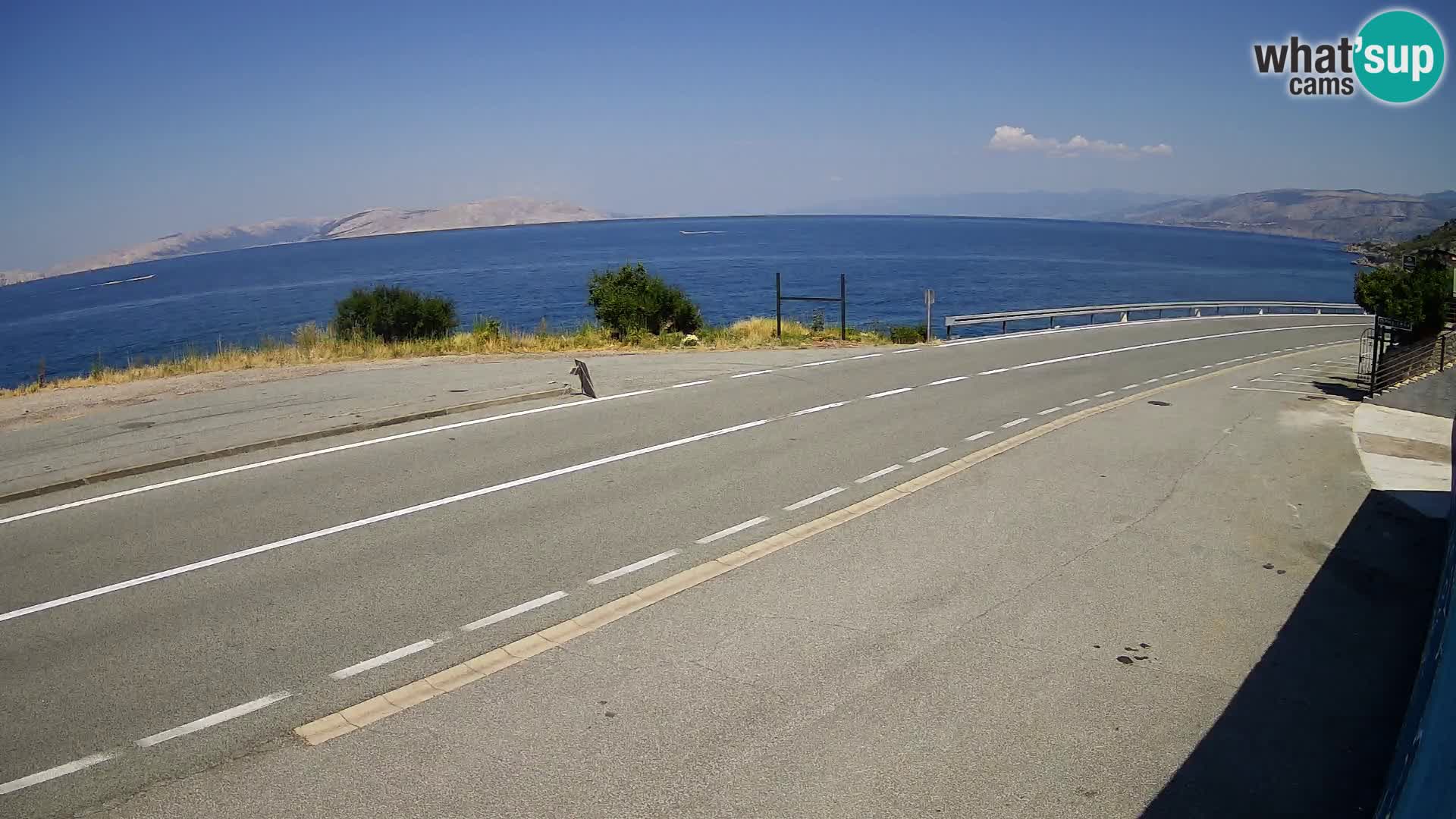 Webcam statale Adriatica D8 vicino SEGNA – Panorama su VEGLIA