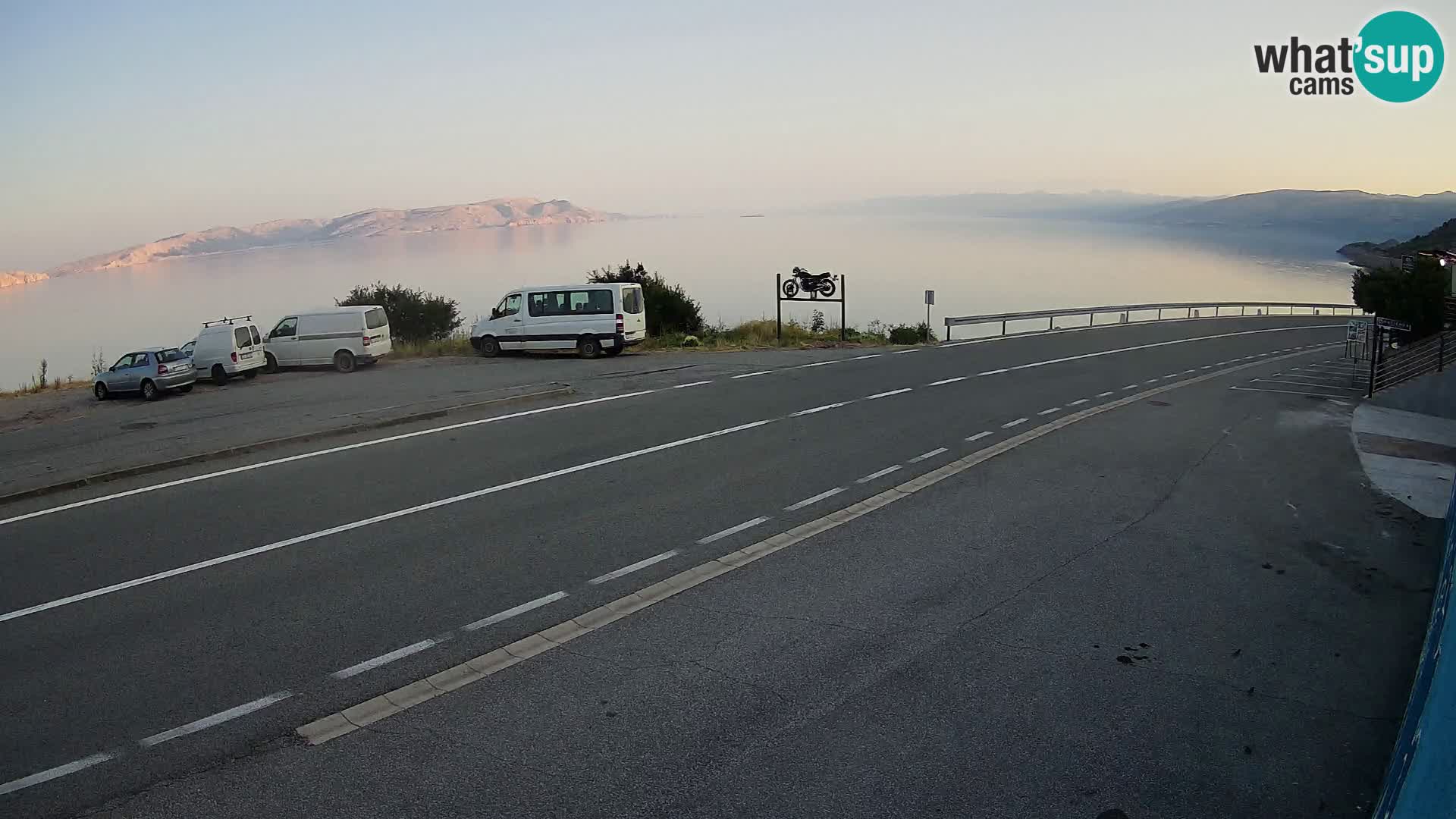 Web kamera Jadranska Magistrala kod SENJa – pogled na KRK