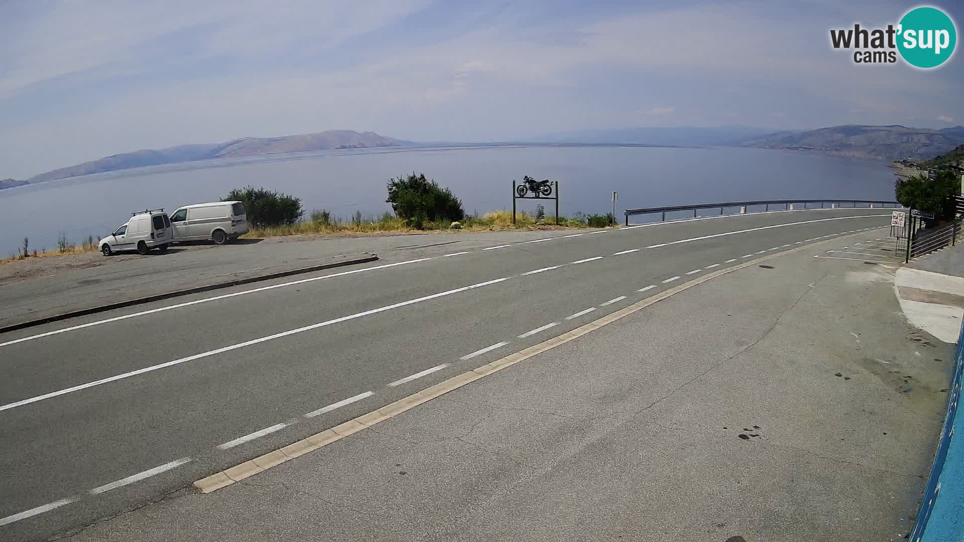 Webcam statale Adriatica D8 vicino SEGNA – Panorama su VEGLIA