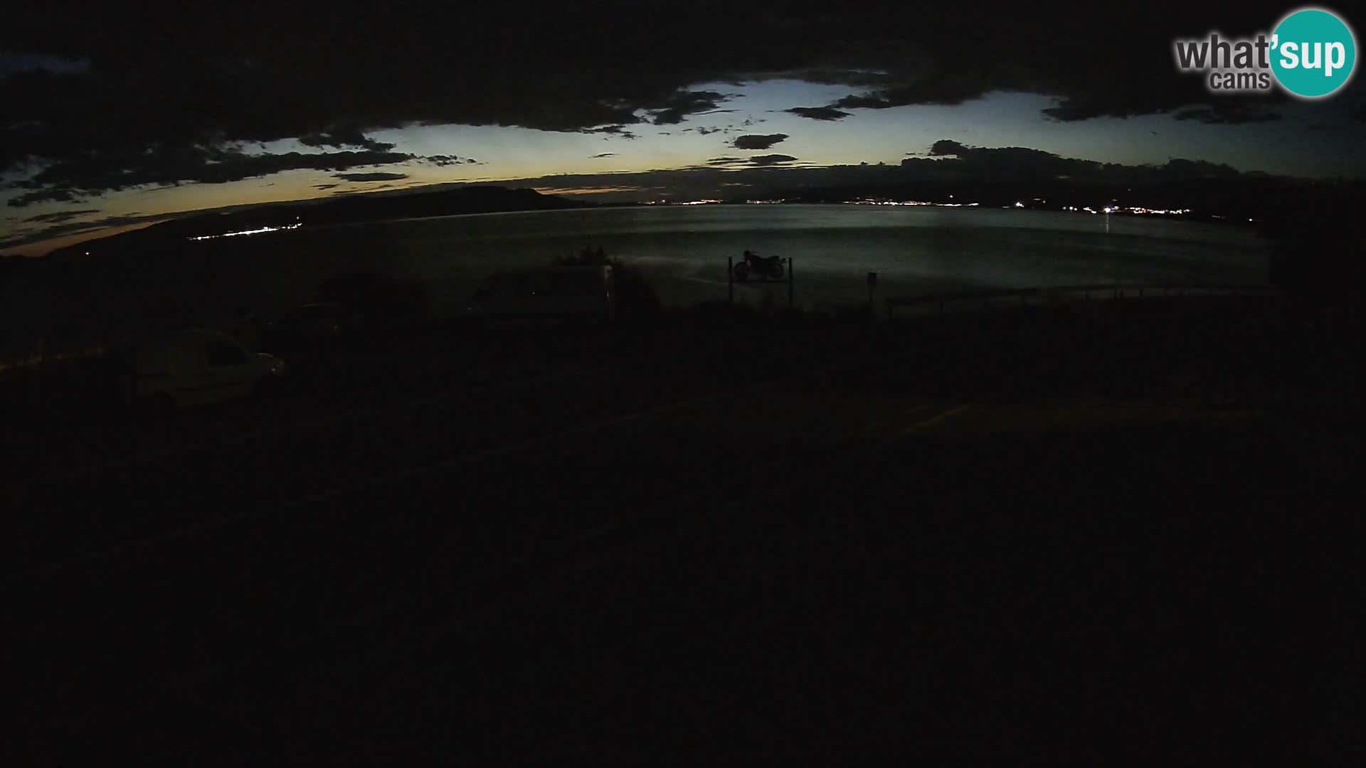 Webcam Adria-Autobahn D8 bei SENJ – Blick auf die Insel KRK