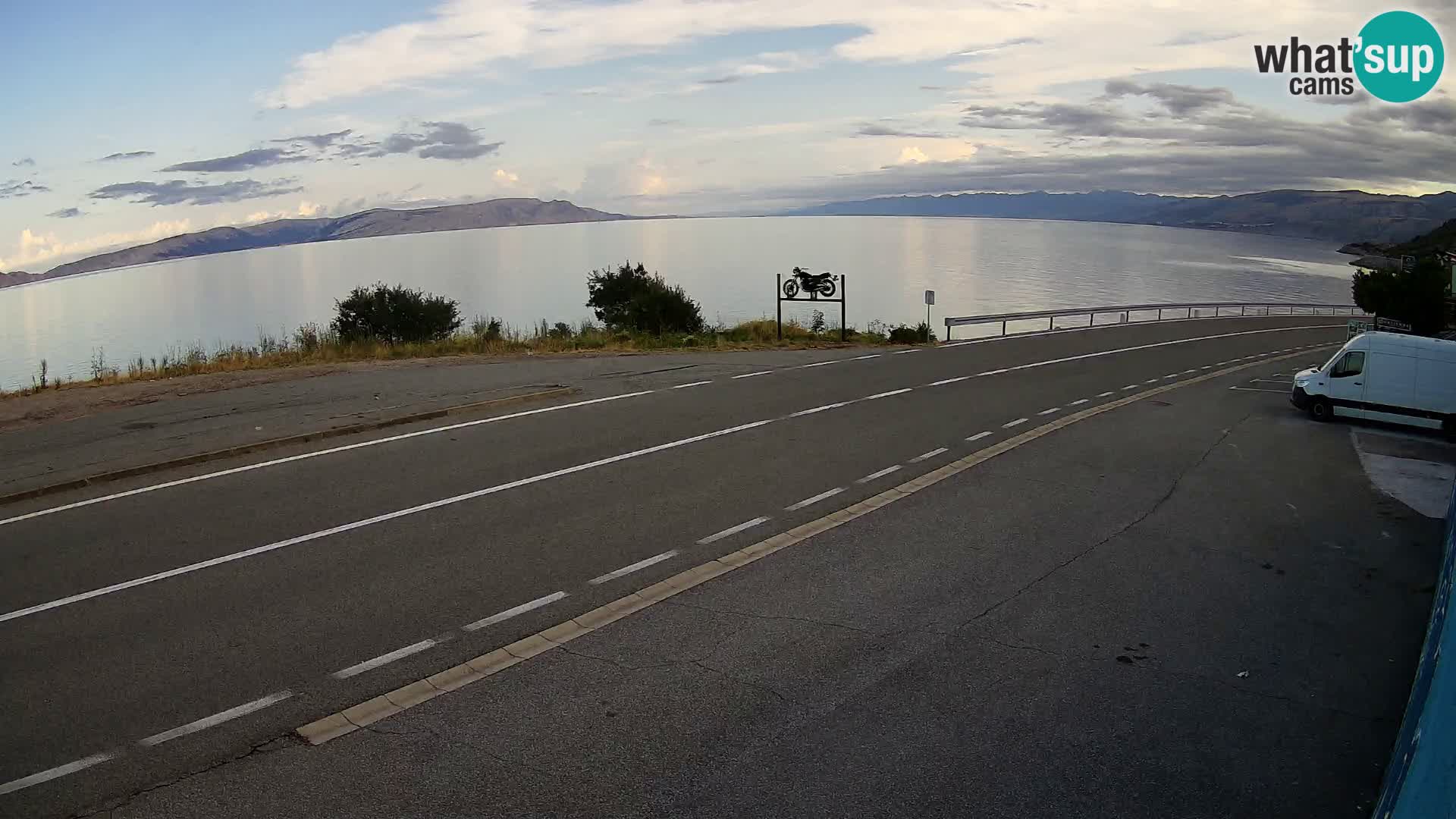 Webcam statale Adriatica D8 vicino SEGNA – Panorama su VEGLIA