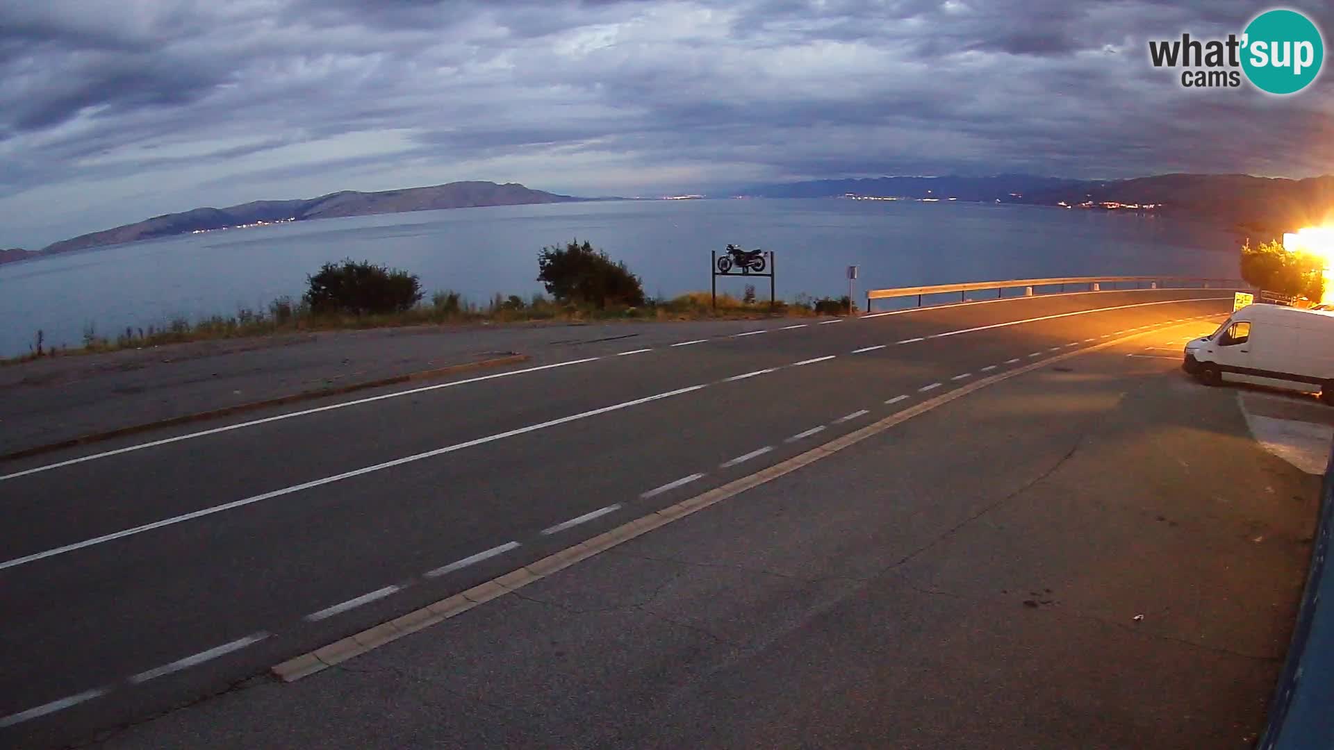 Webcam statale Adriatica D8 vicino SEGNA – Panorama su VEGLIA