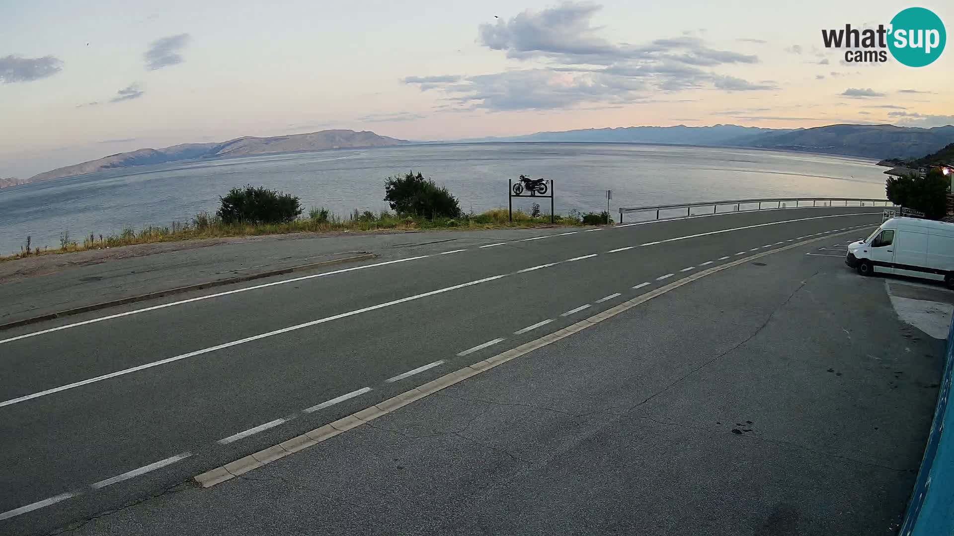 Webcam statale Adriatica D8 vicino SEGNA – Panorama su VEGLIA