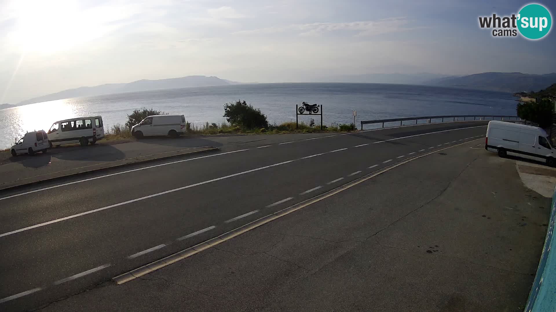Webcam statale Adriatica D8 vicino SEGNA – Panorama su VEGLIA
