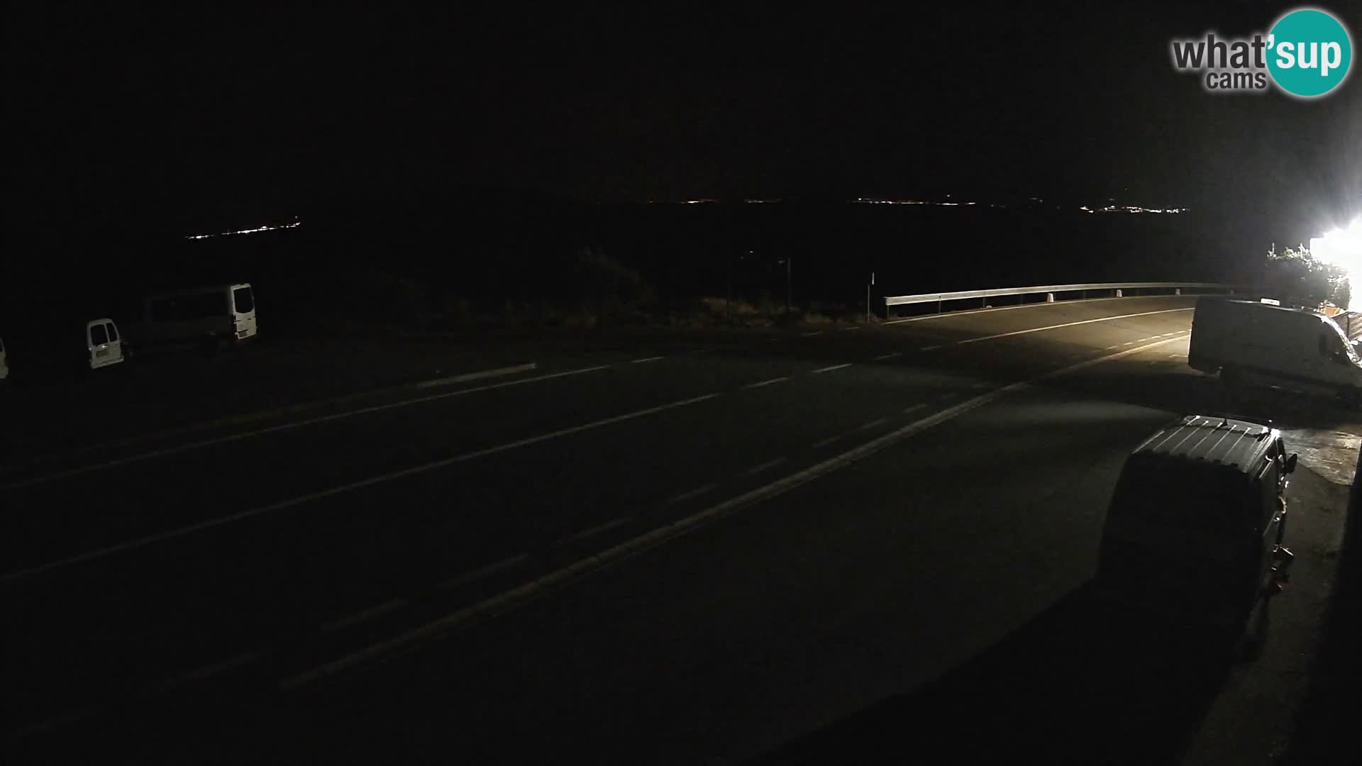 Webcam autoroute Adriatique D8 près de SENJ – vue sur l’île de KRK