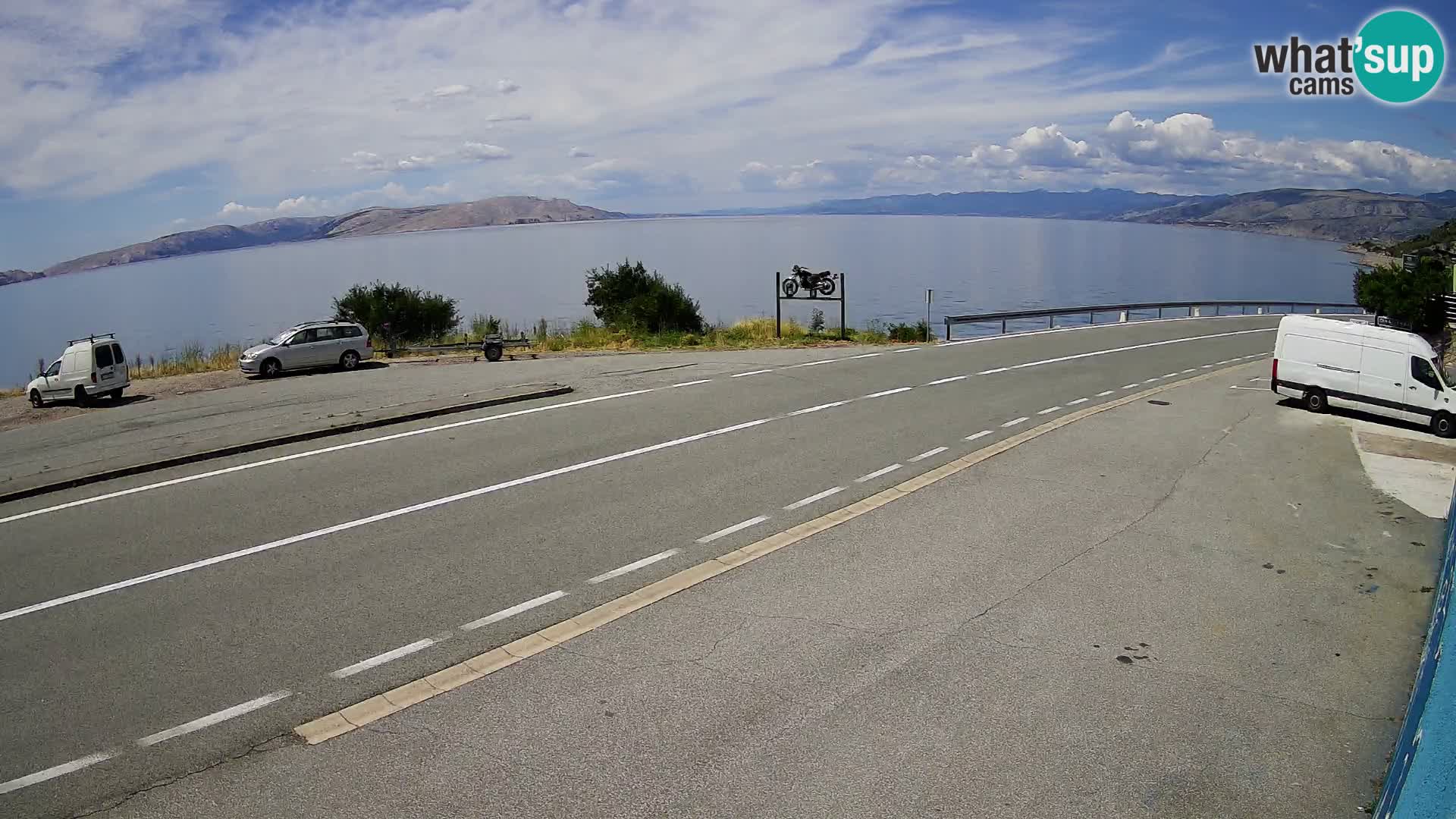 Webcam statale Adriatica D8 vicino SEGNA – Panorama su VEGLIA