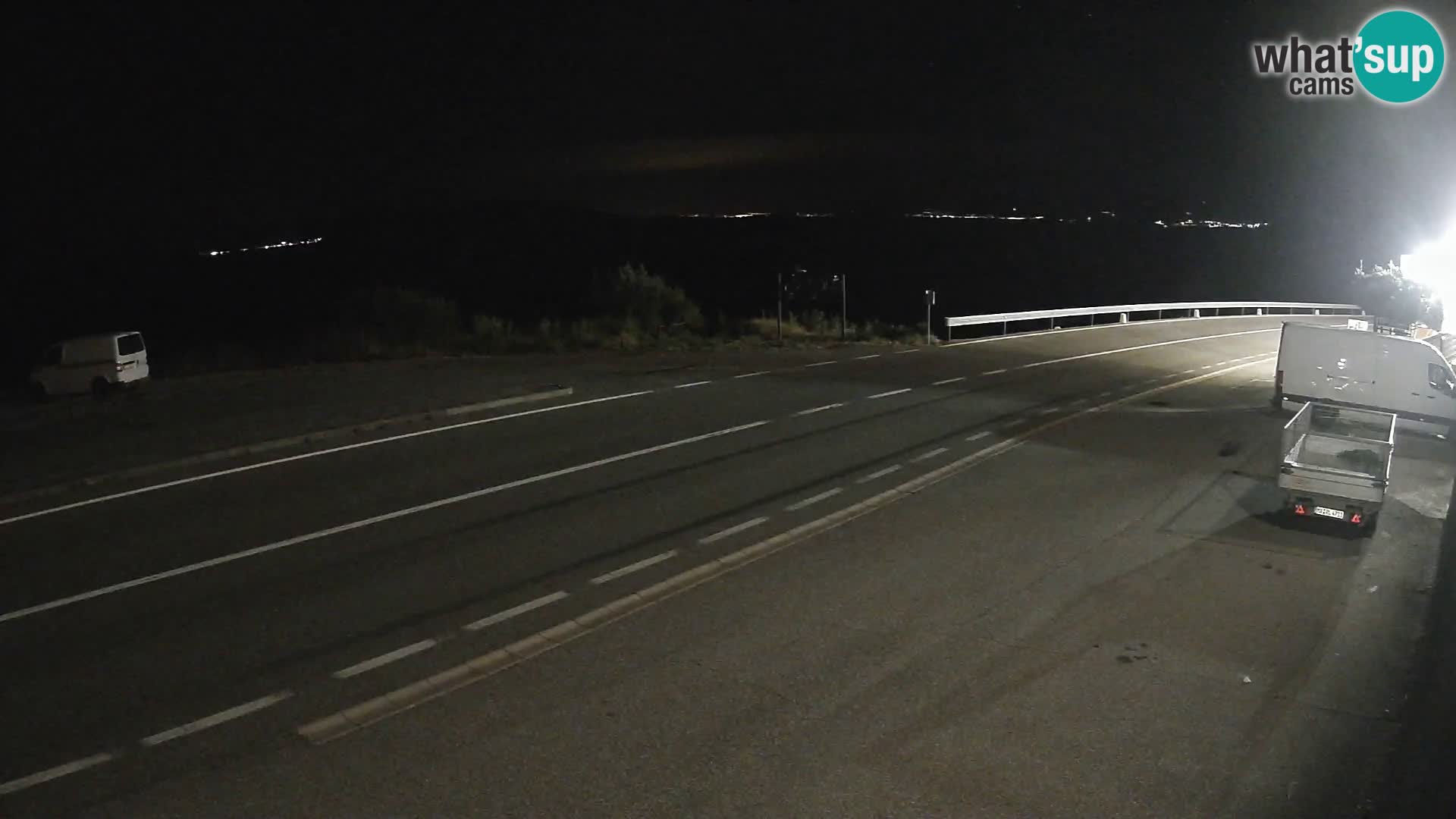 Webcam Adria-Autobahn D8 bei SENJ – Blick auf die Insel KRK