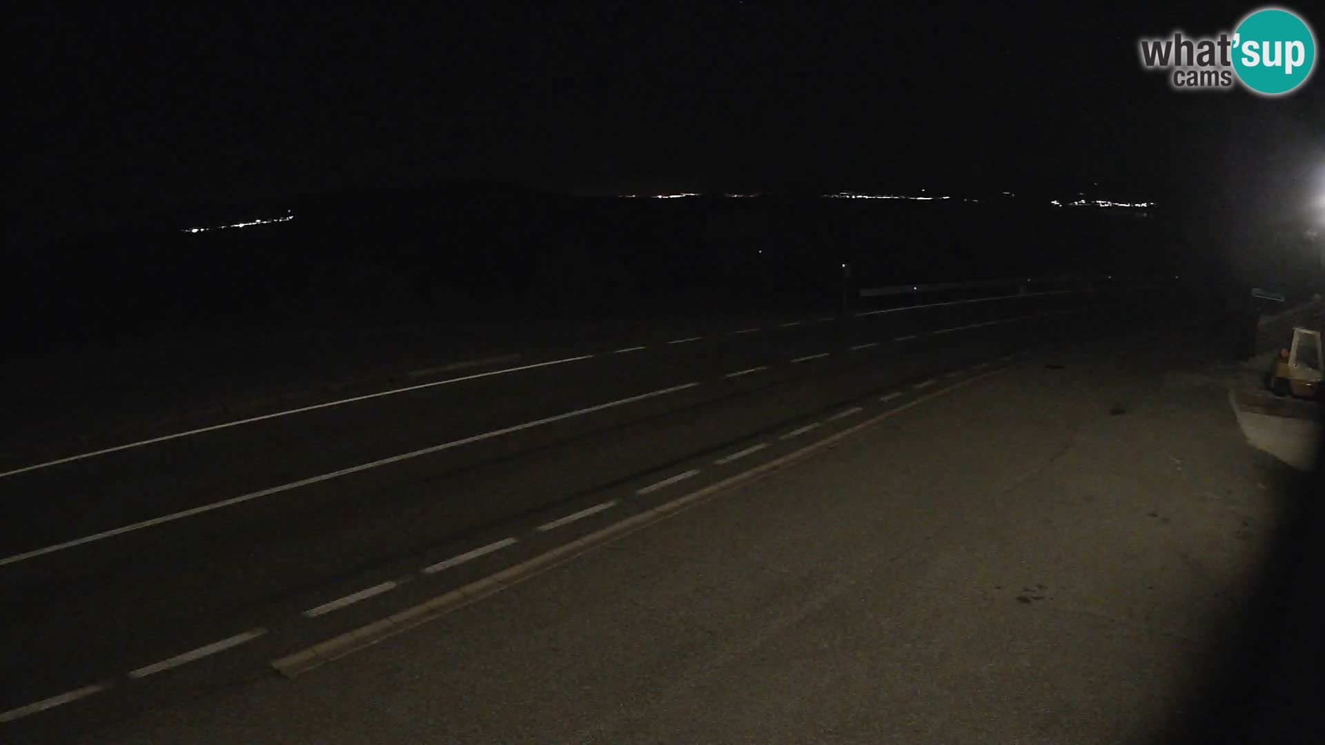 Webcam autoroute Adriatique D8 près de SENJ – vue sur l’île de KRK