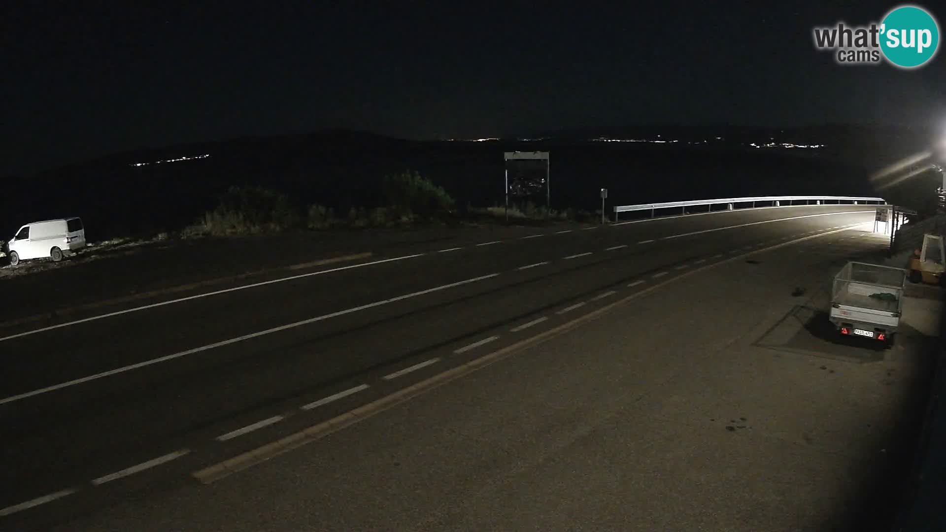 Webcam statale Adriatica D8 vicino SEGNA – Panorama su VEGLIA