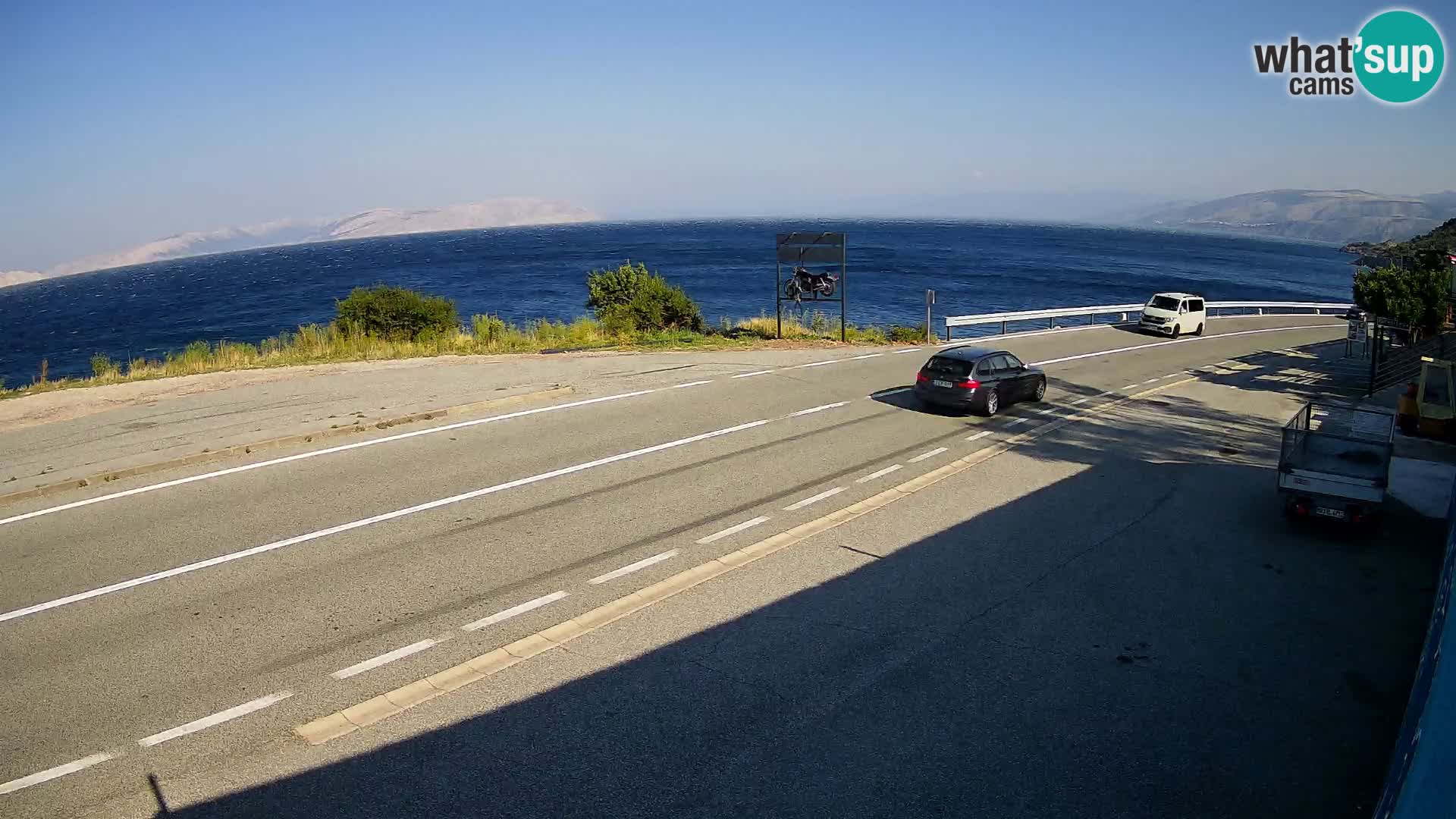 Webcam statale Adriatica D8 vicino SEGNA – Panorama su VEGLIA