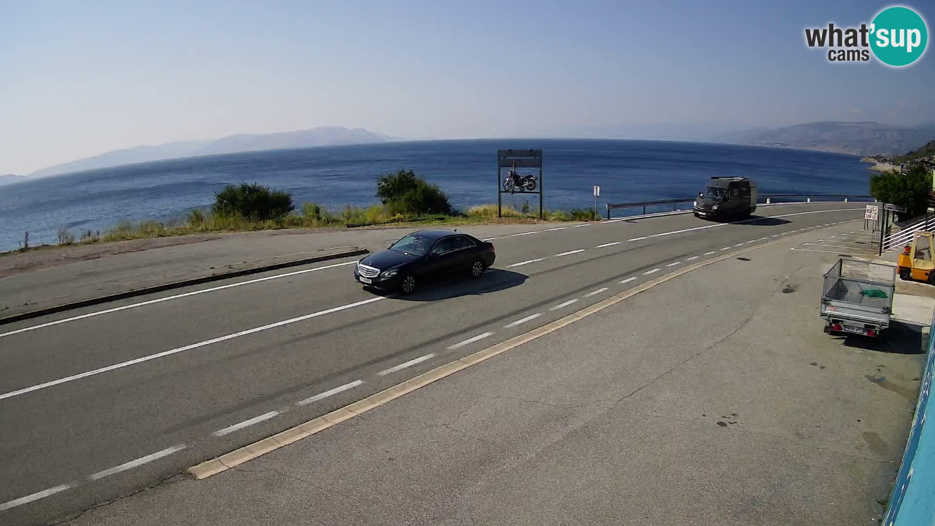 Web kamera Jadranska Magistrala kod SENJa – pogled na KRK